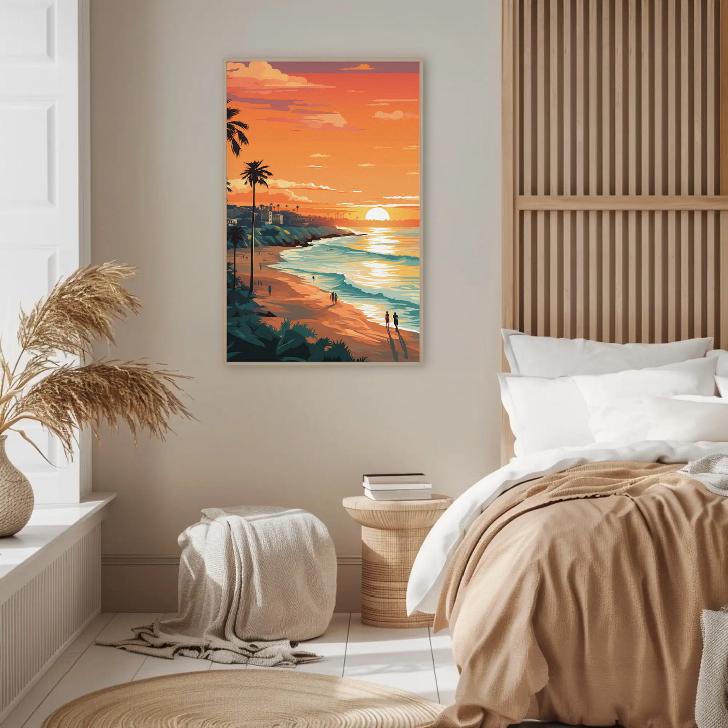 California Sunset Vintage Poster