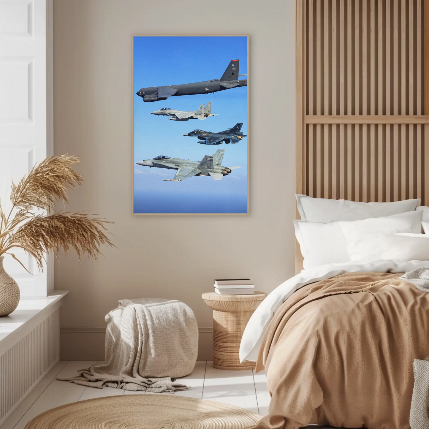 Vintage Poster Military Jets Formation