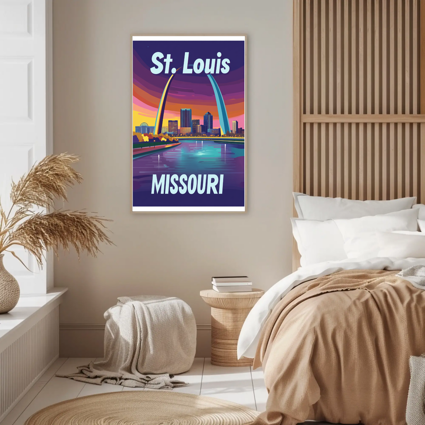 St. Louis, Missouri Vintage Travel Poster