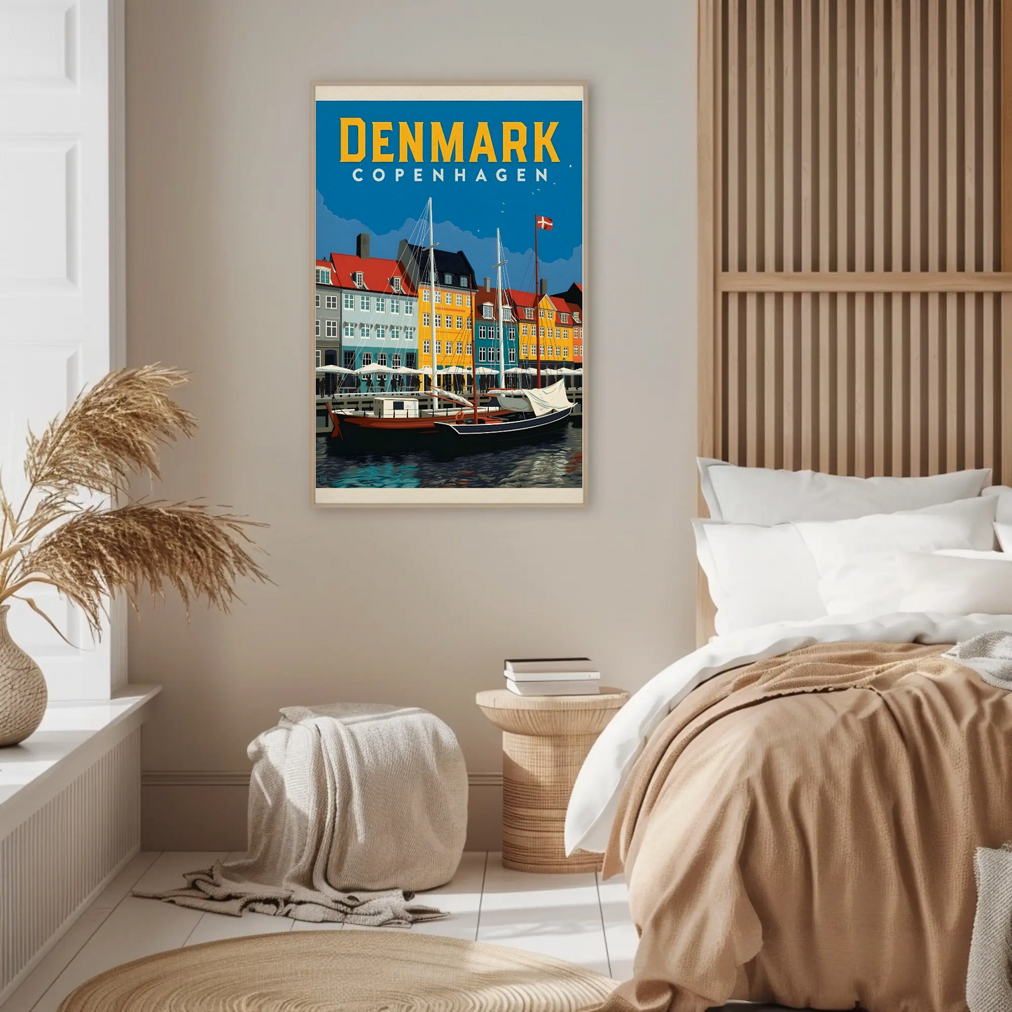 Denmark Copenhagen Vintage Poster