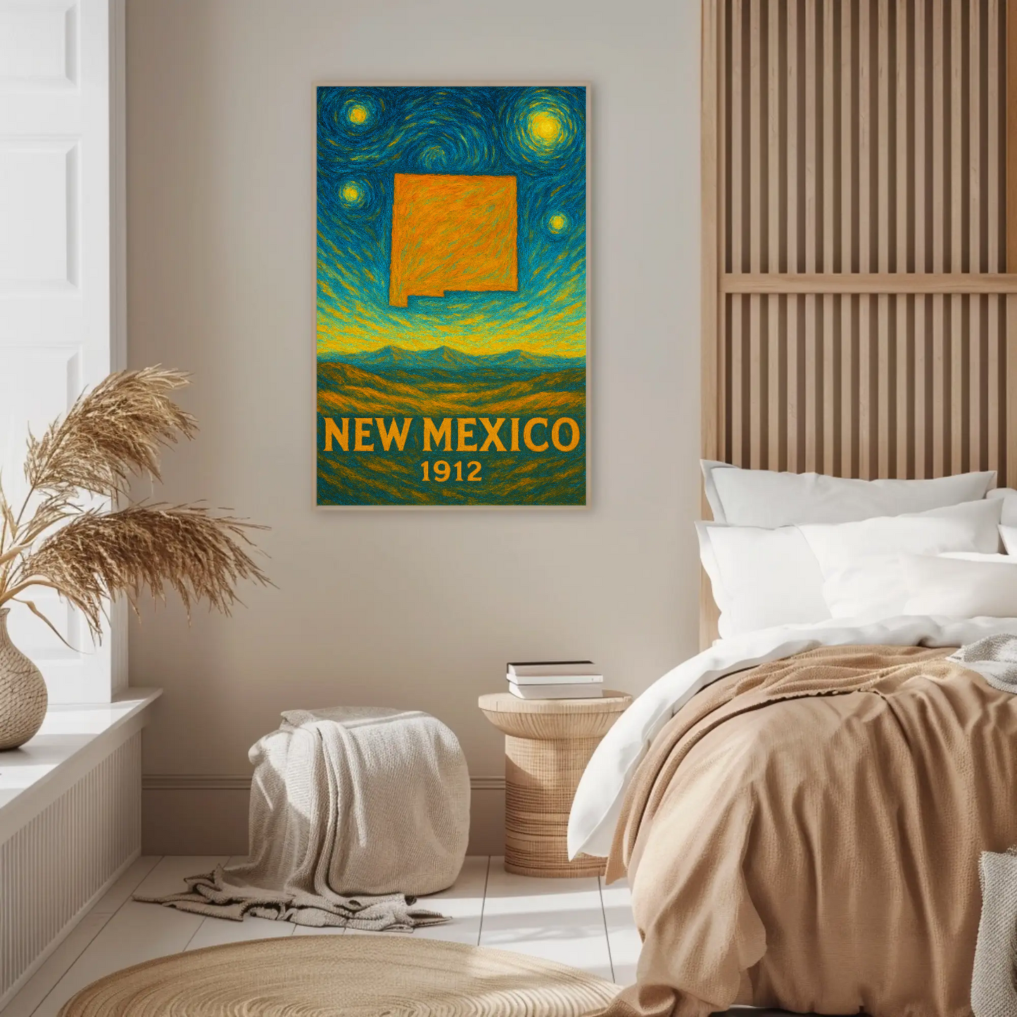 New Mexico Starry Night Poster