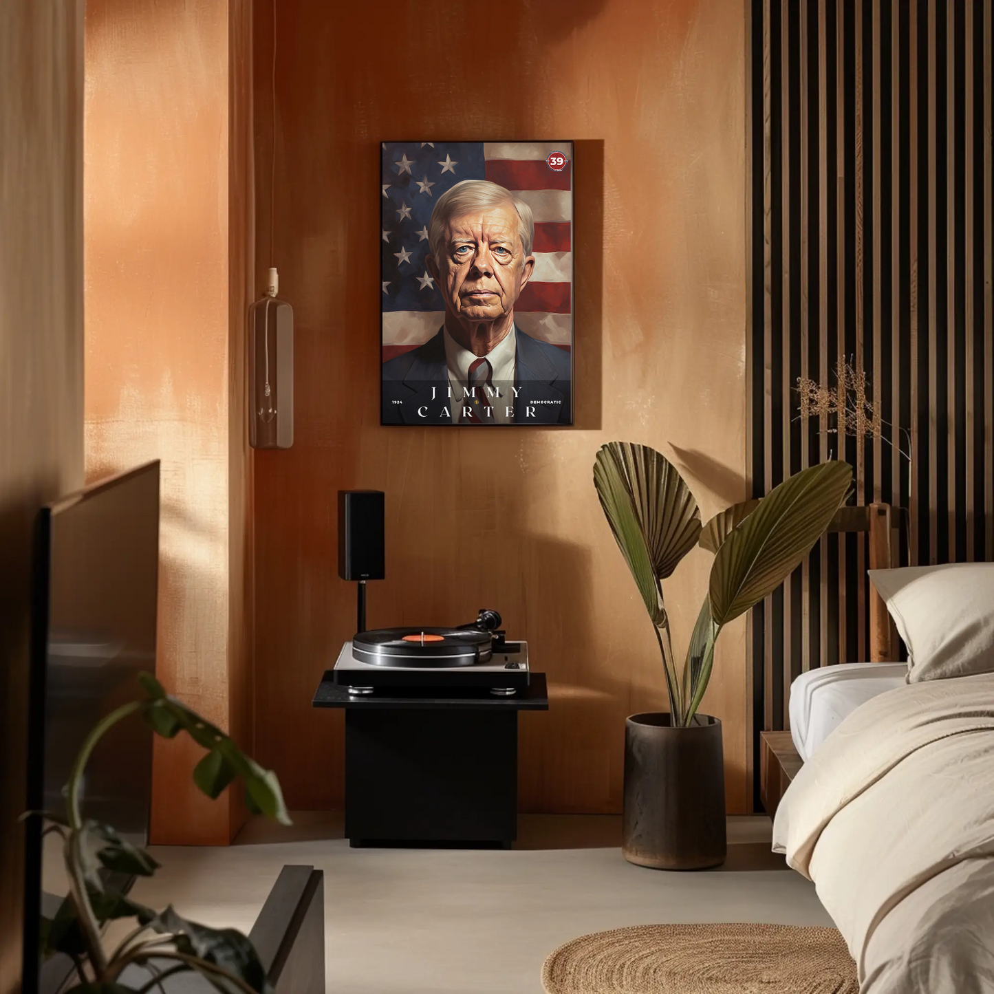 Jimmy Carter 39th President Of The United States Portrait