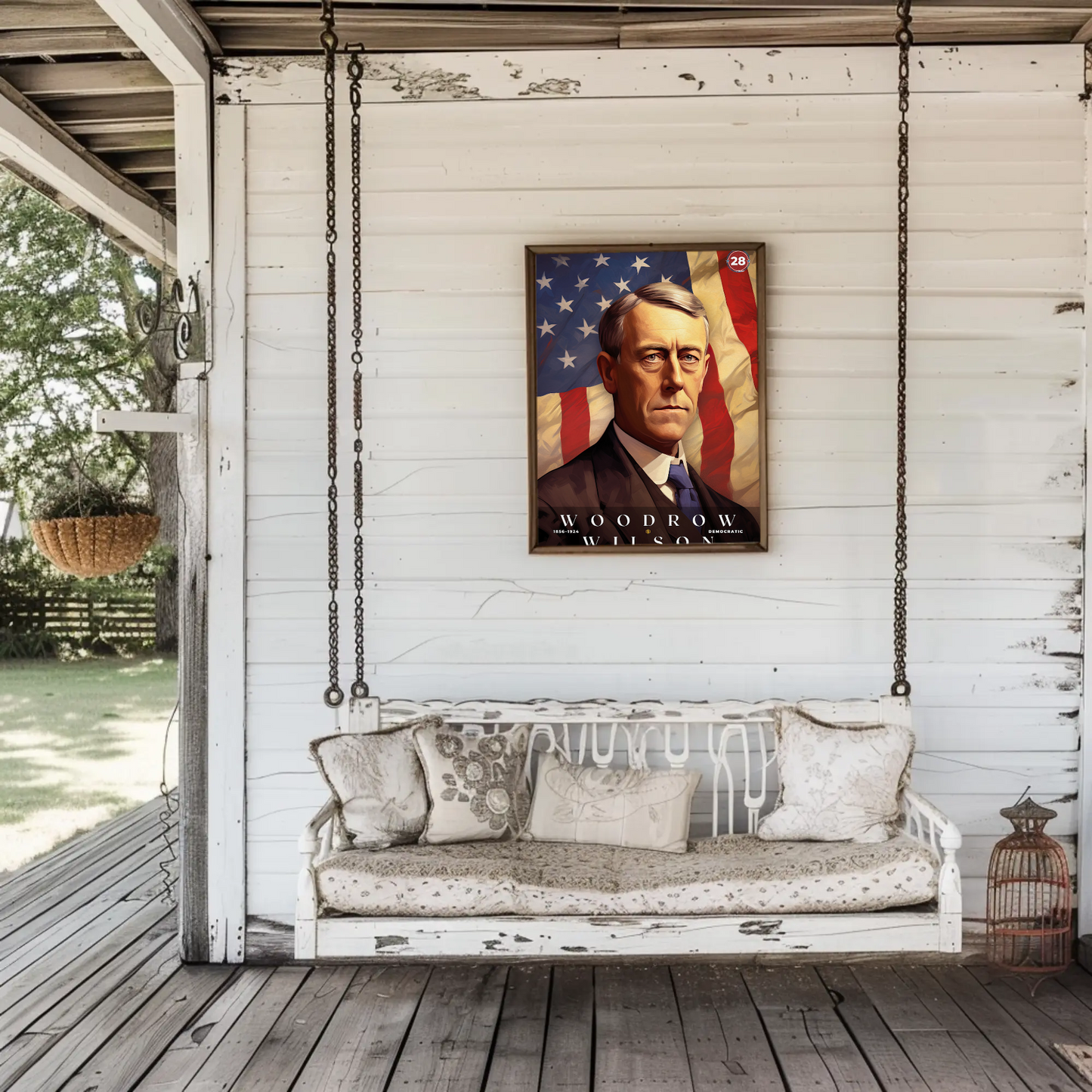 Woodrow Wilson 28th President Of The United States Portrait