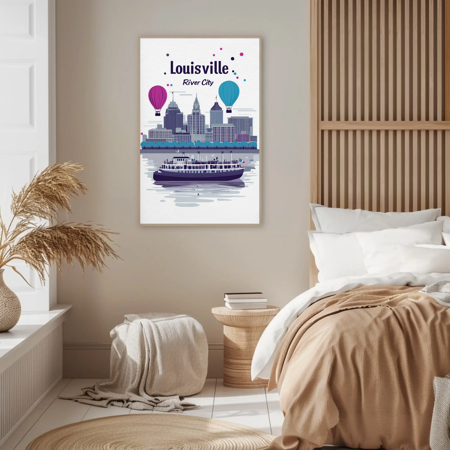 Louisville River City Vintage Poster