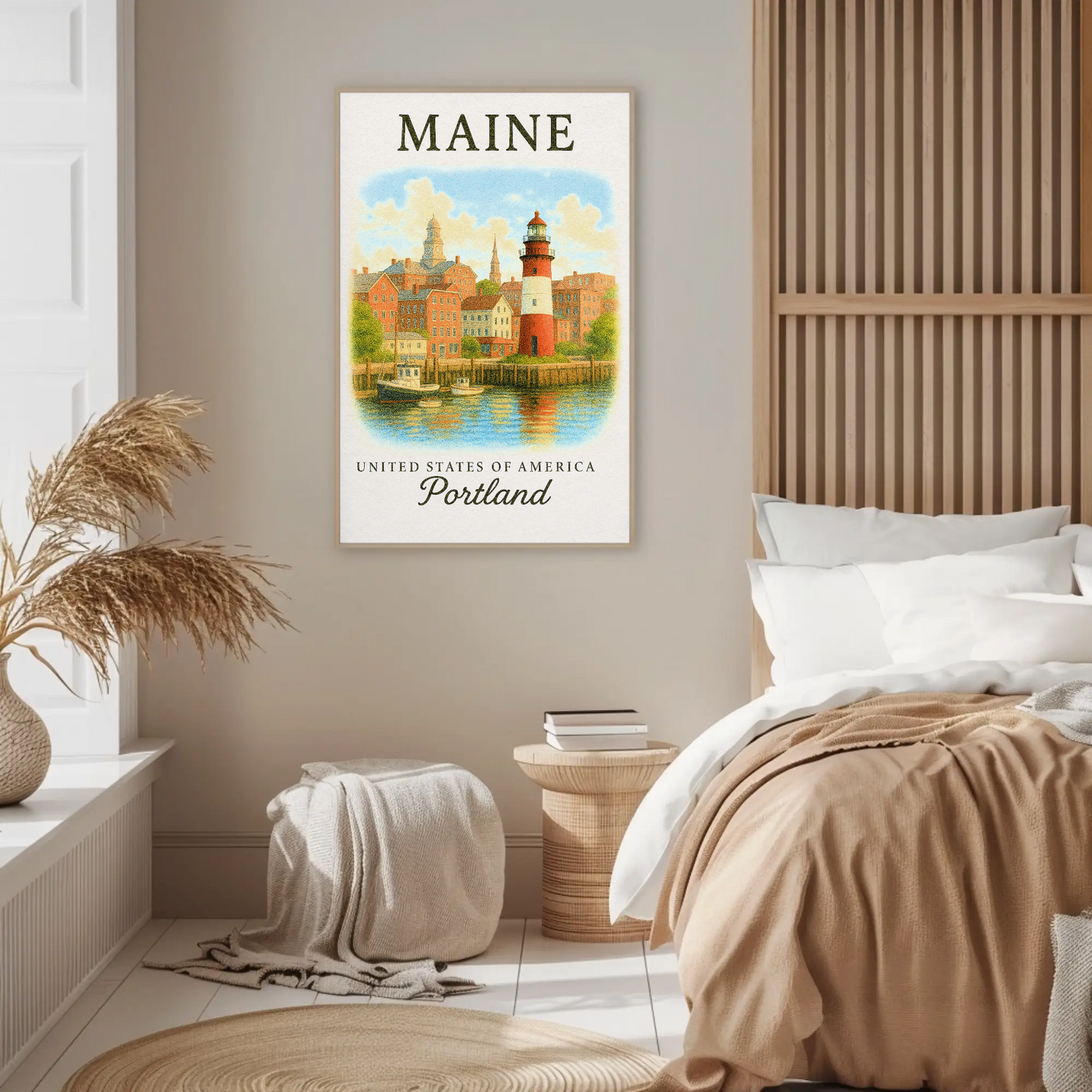 Maine, Portland Signature Series Vintage Travel Poster