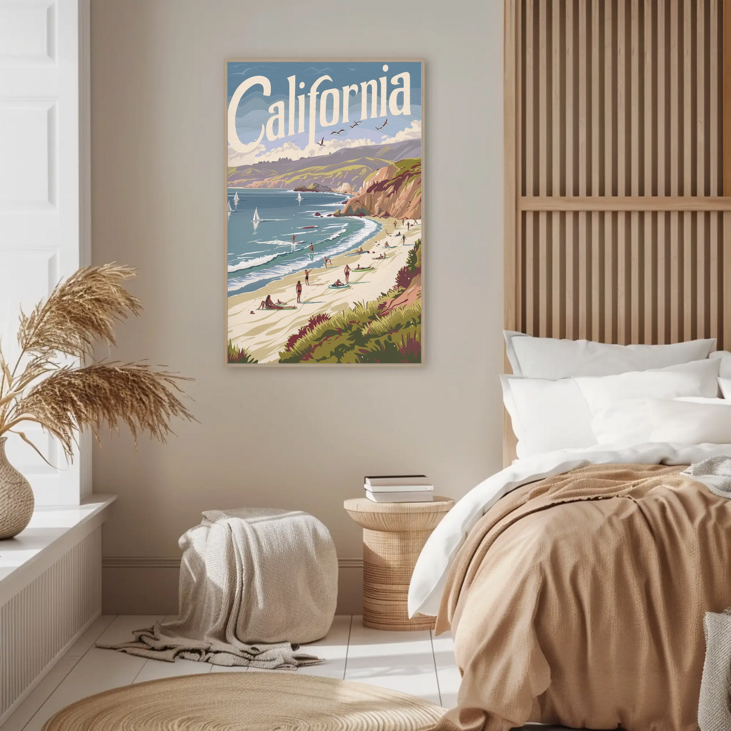 California Beach Vintage Poster