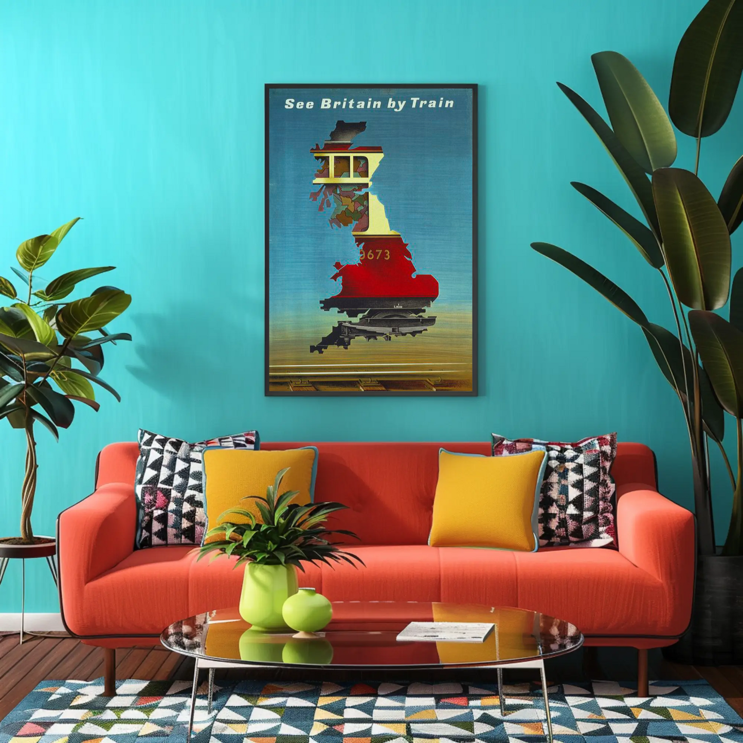 See Britain by Train - Vintage Travel Poster