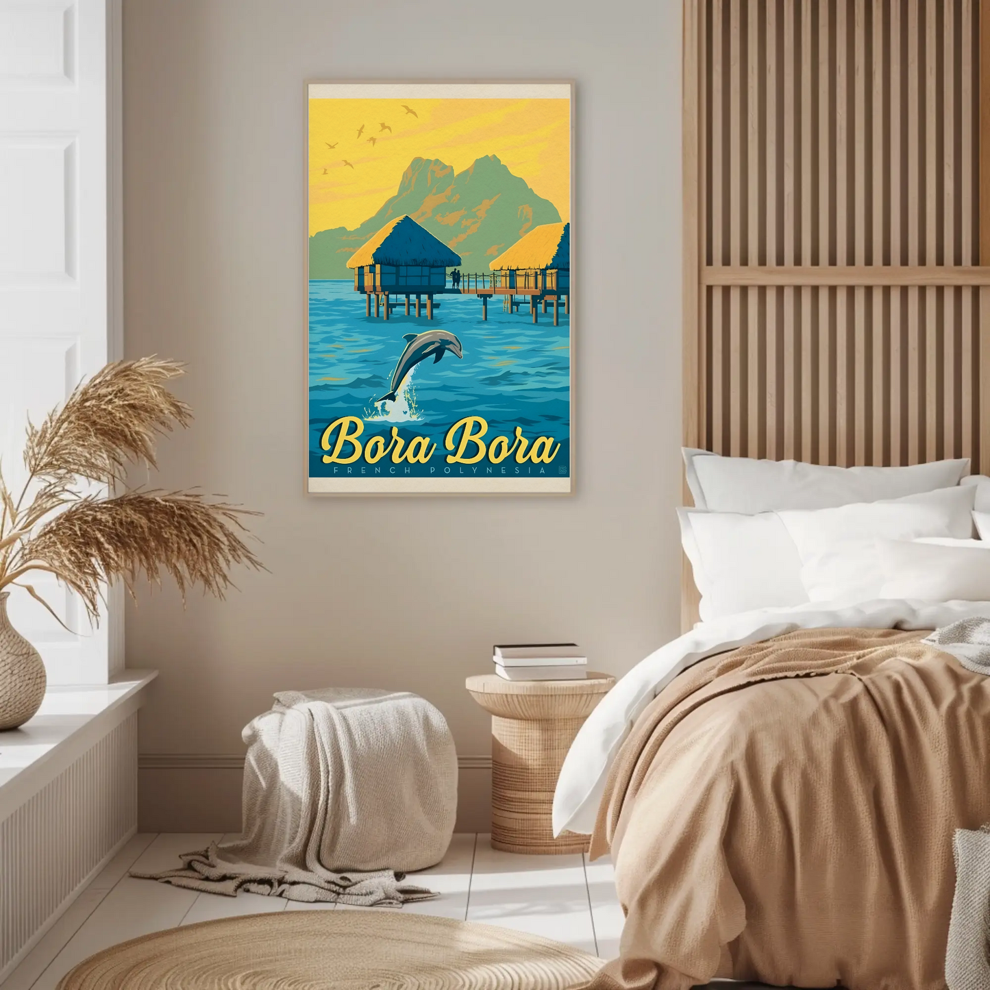 Vintage Poster Bora Bora French Polynesia