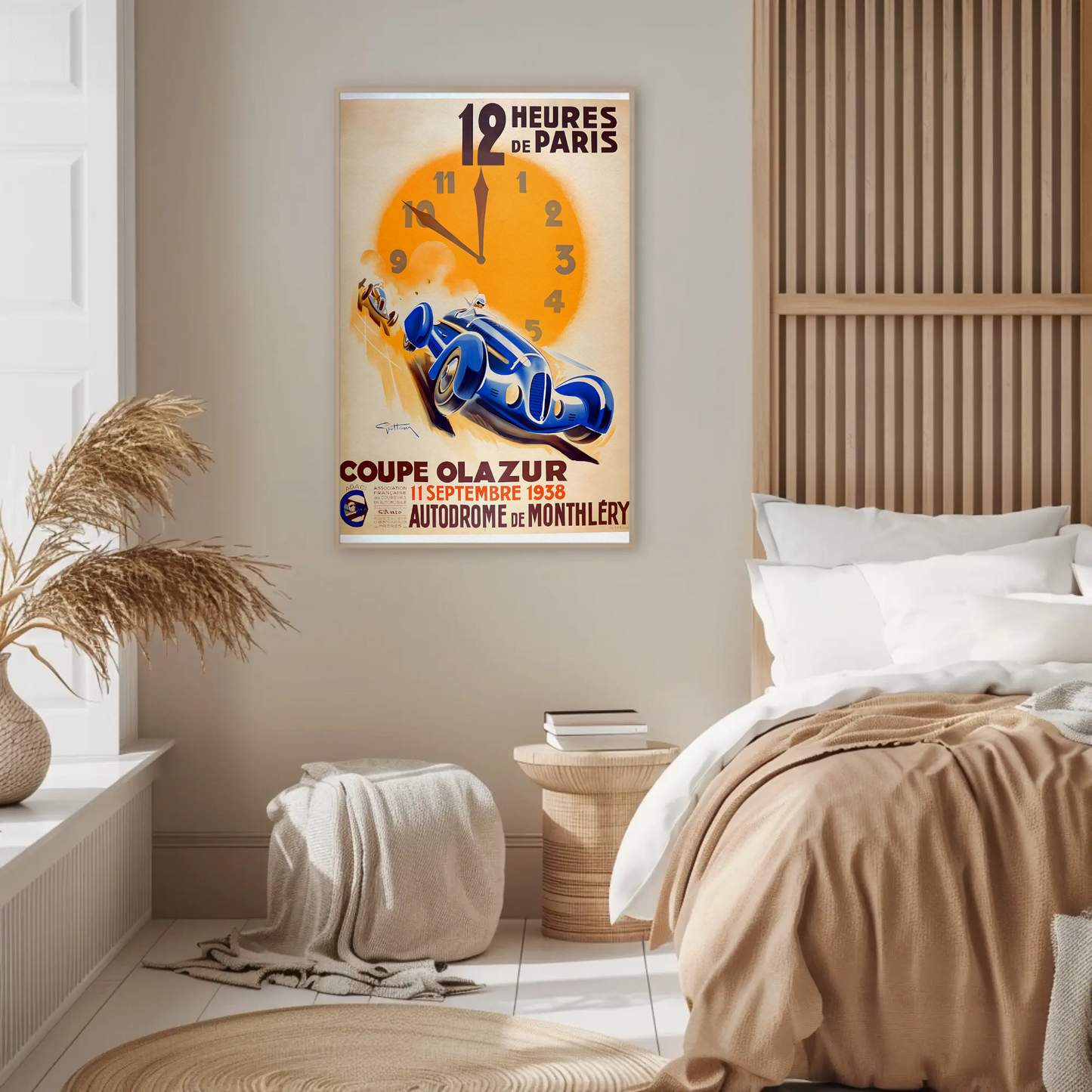 12 Heures de Paris – 1938 Race Poster