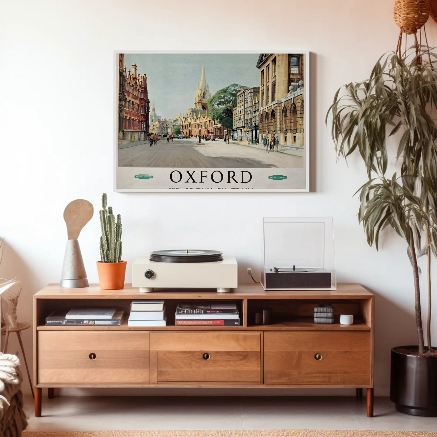 Oxford Travel by Train Poster