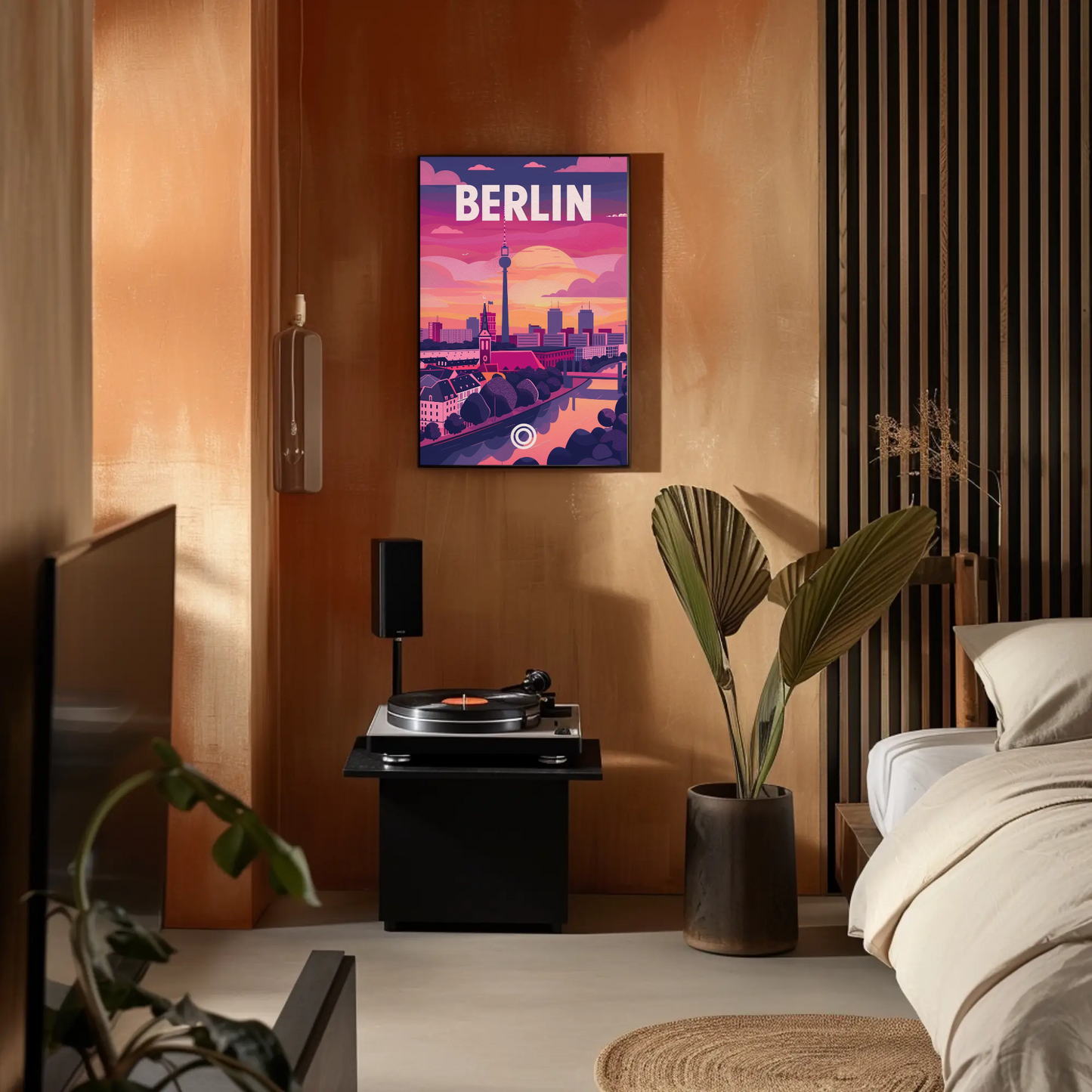 Berlin at Sunset Poster