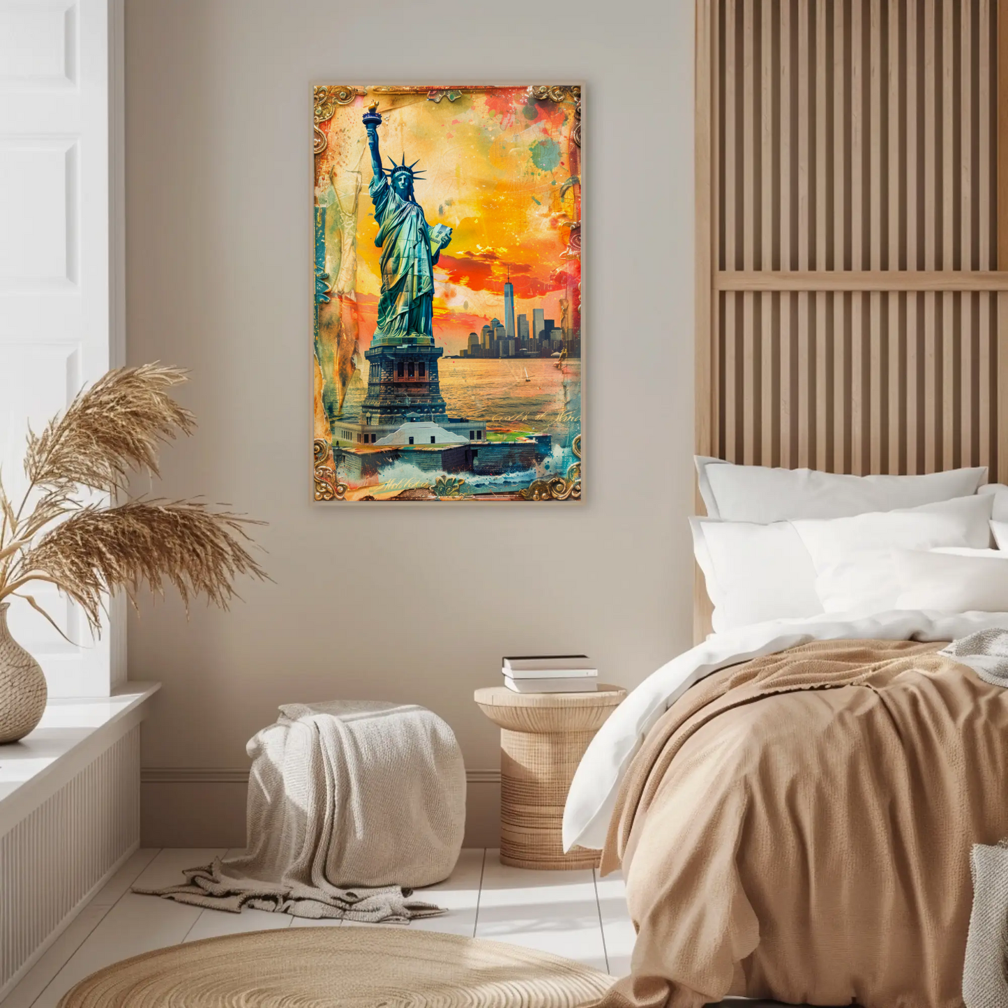 Statue of Liberty Vintage Travel Poster