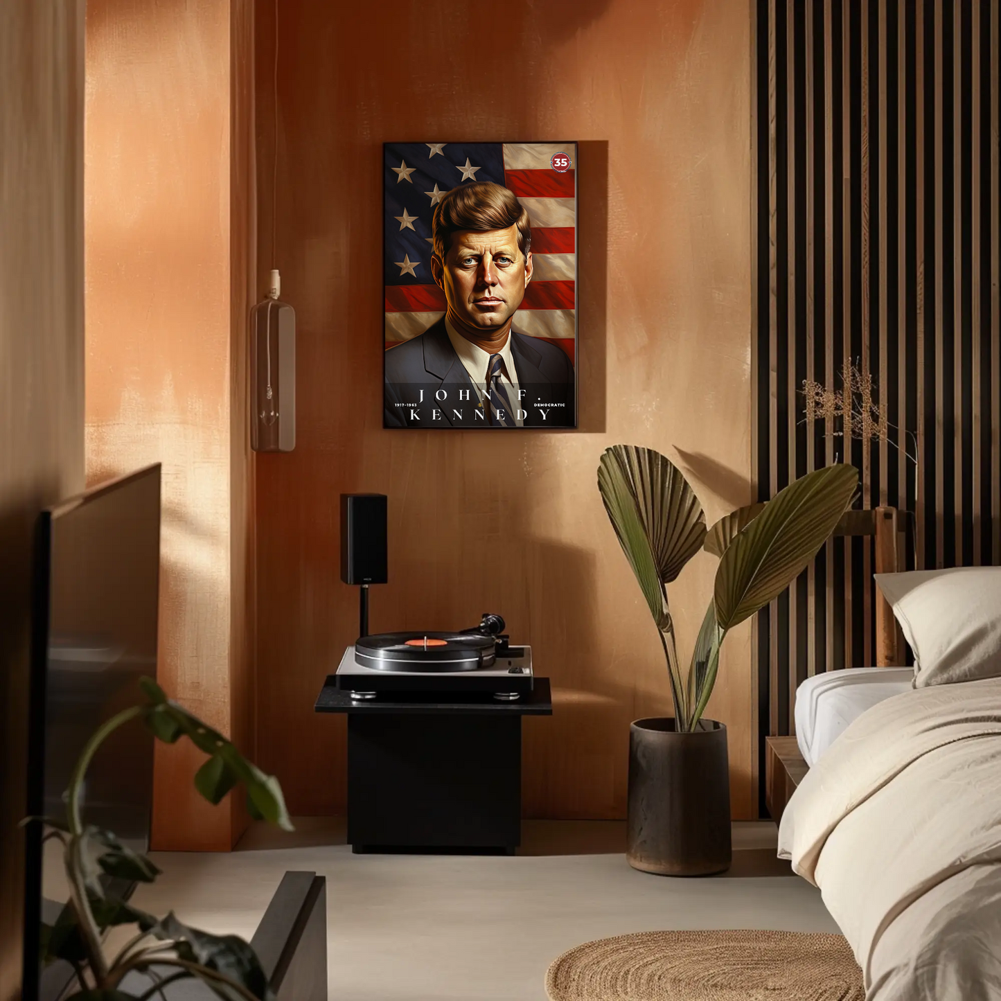John F. Kennedy 35th President Of The United States Portrait