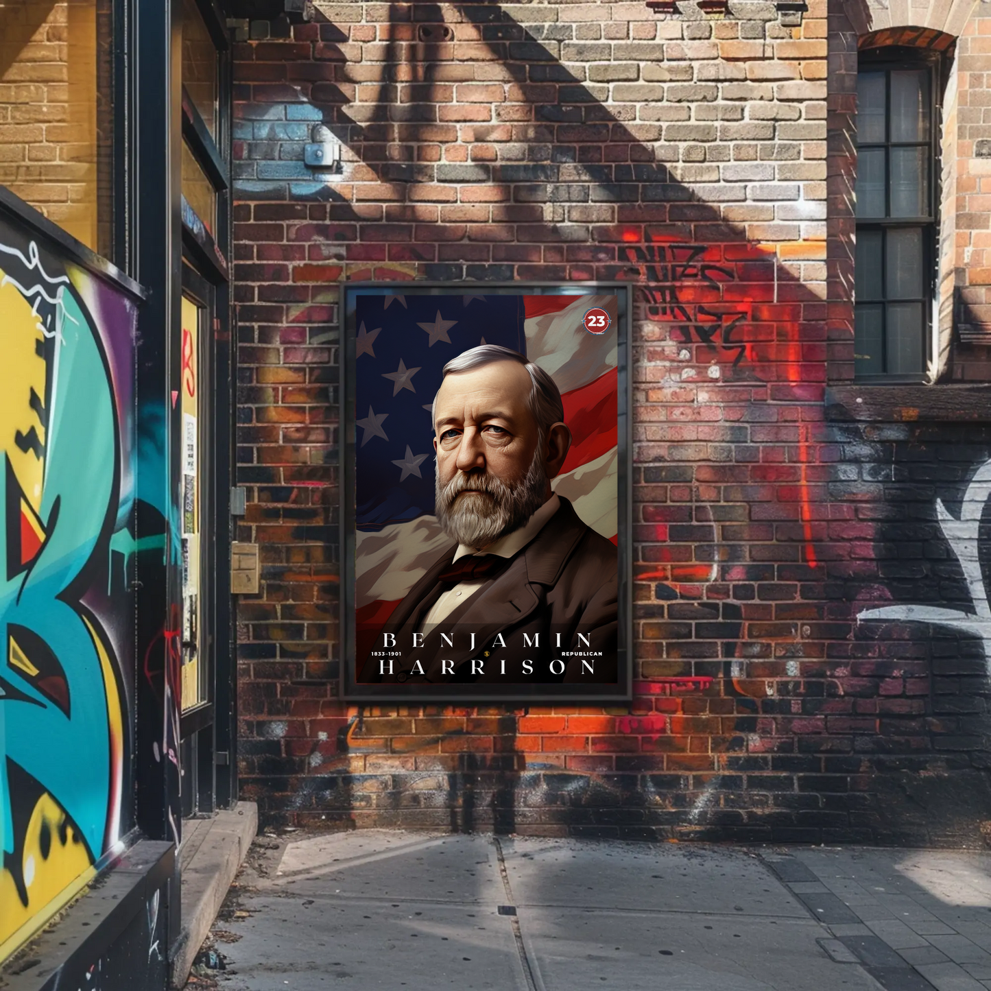 Benjamin Harrison 23rd President Of The United States Portrait