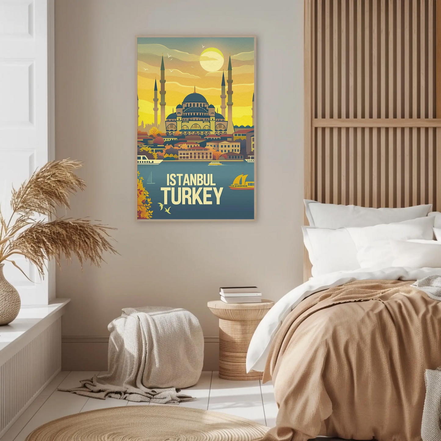 Istanbul Turkey Vintage Poster