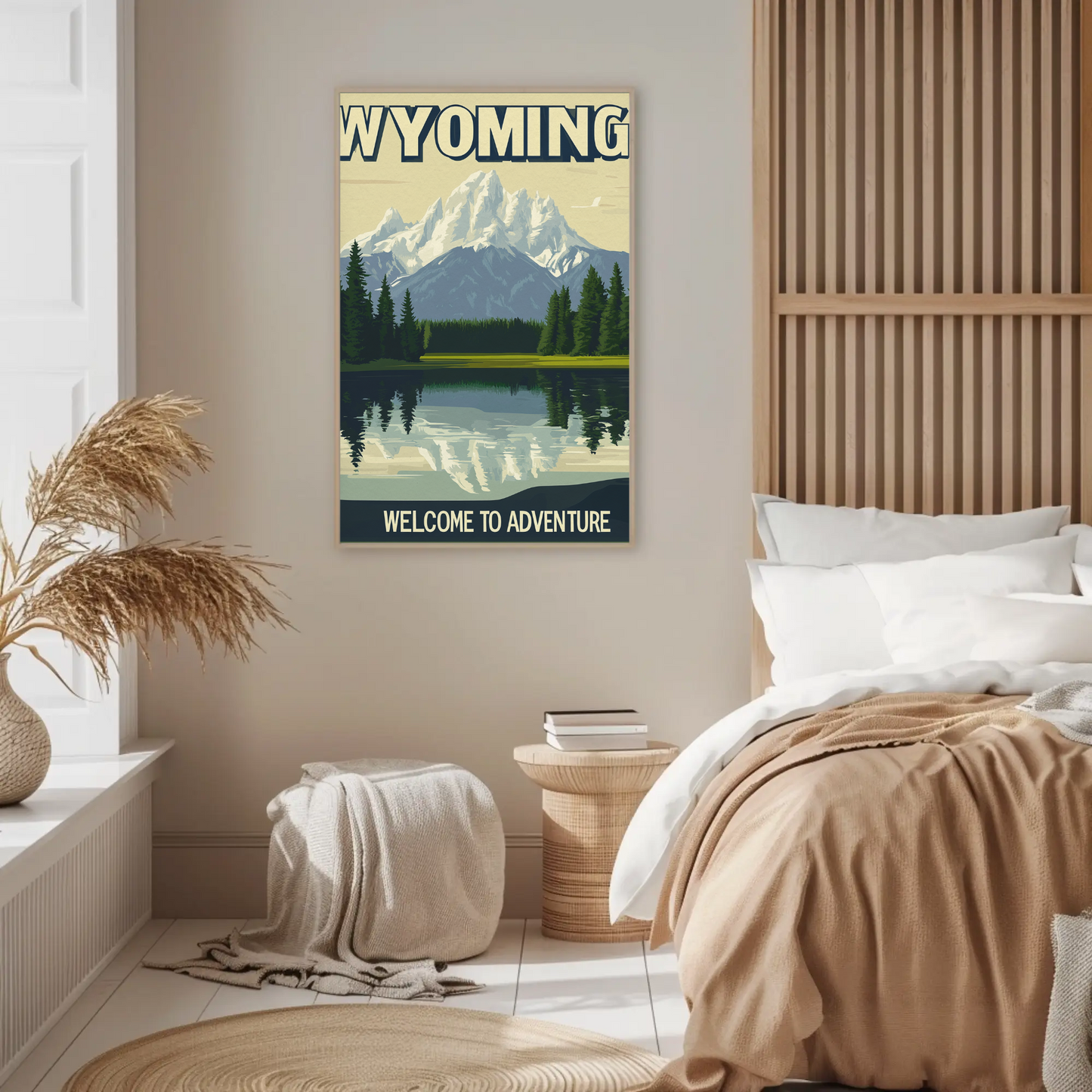 Wyoming Adventure Vintage Poster