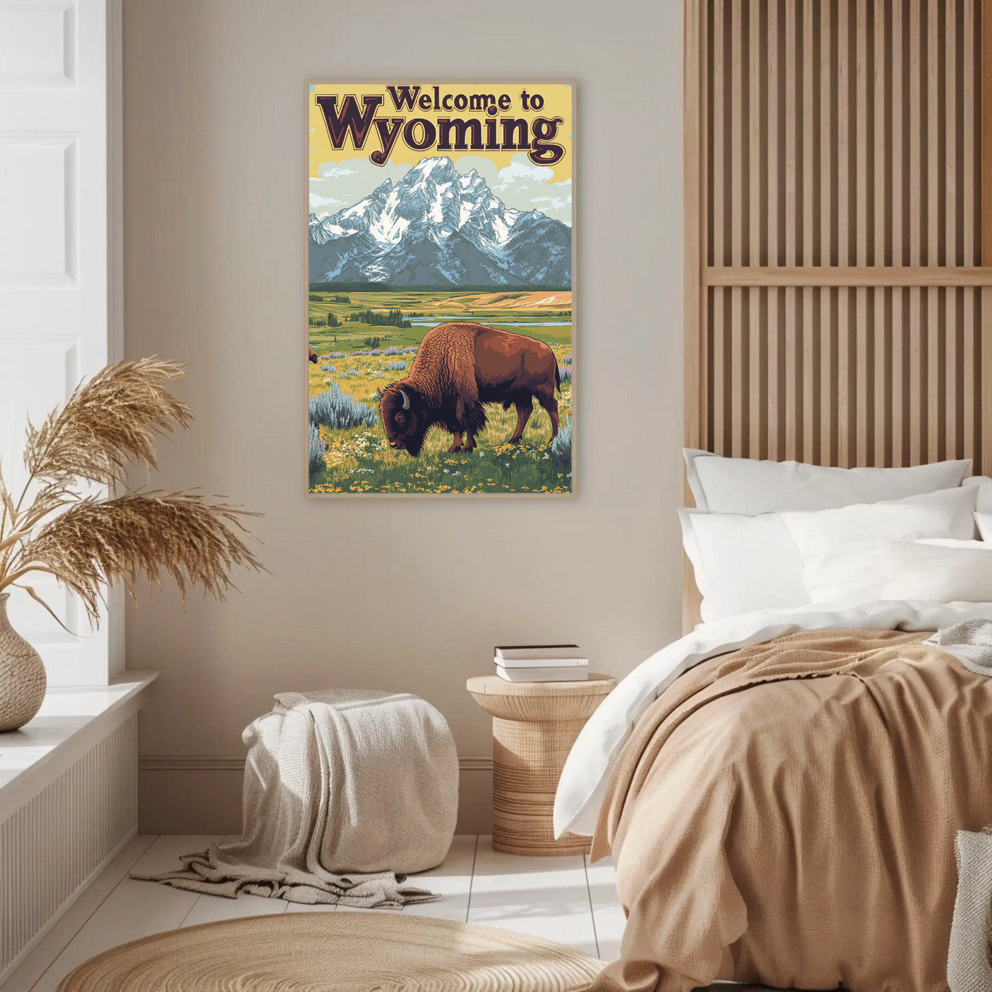 Welcome to Wyoming Vintage Poster