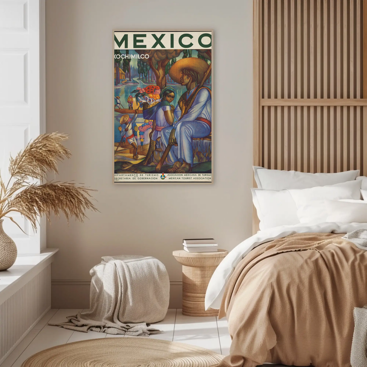 Xochimilco Vintage Poster Mexico Travel