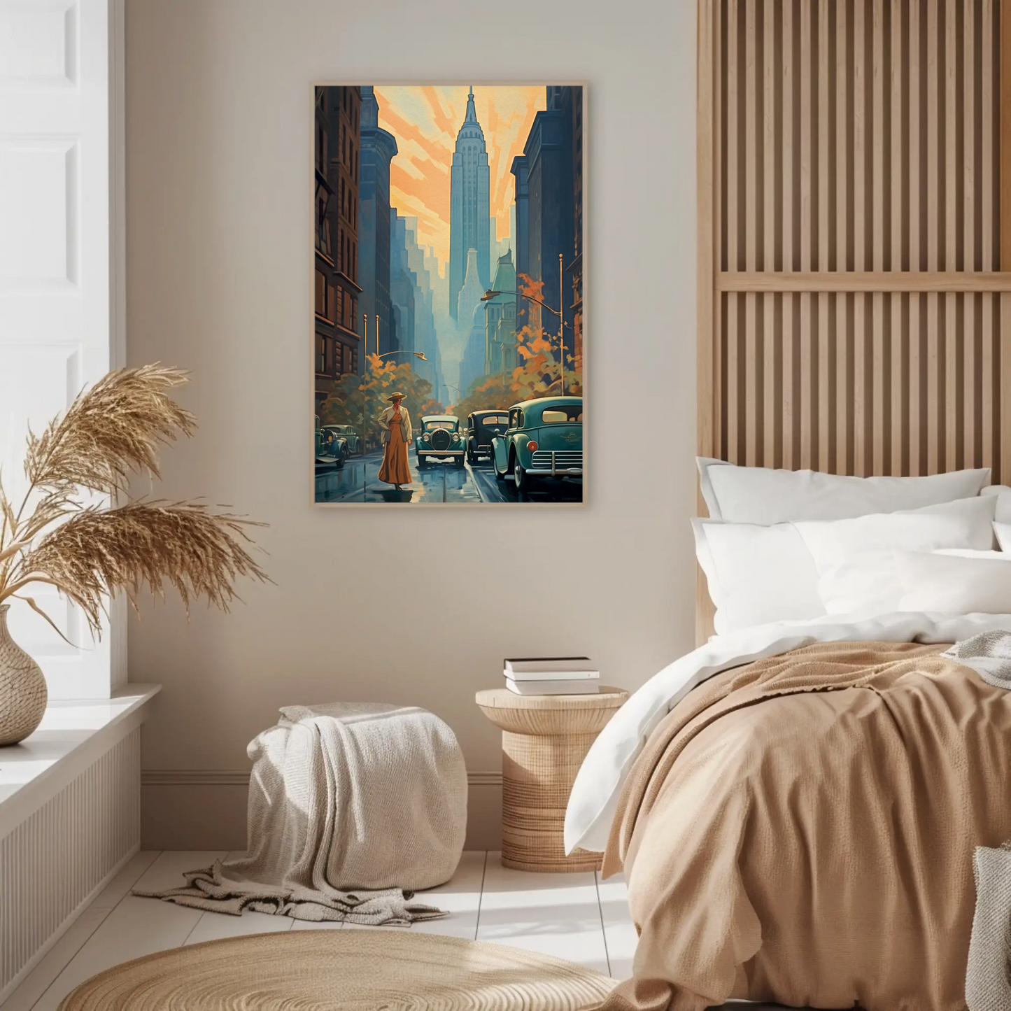 New York Empire Vintage Travel Poster