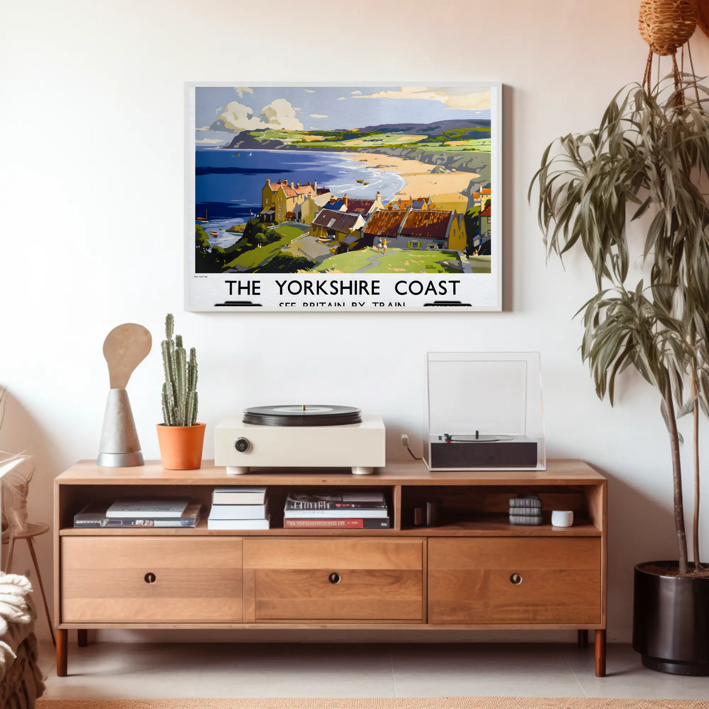 The Yorkshire Coast - See Britain by Train Poster