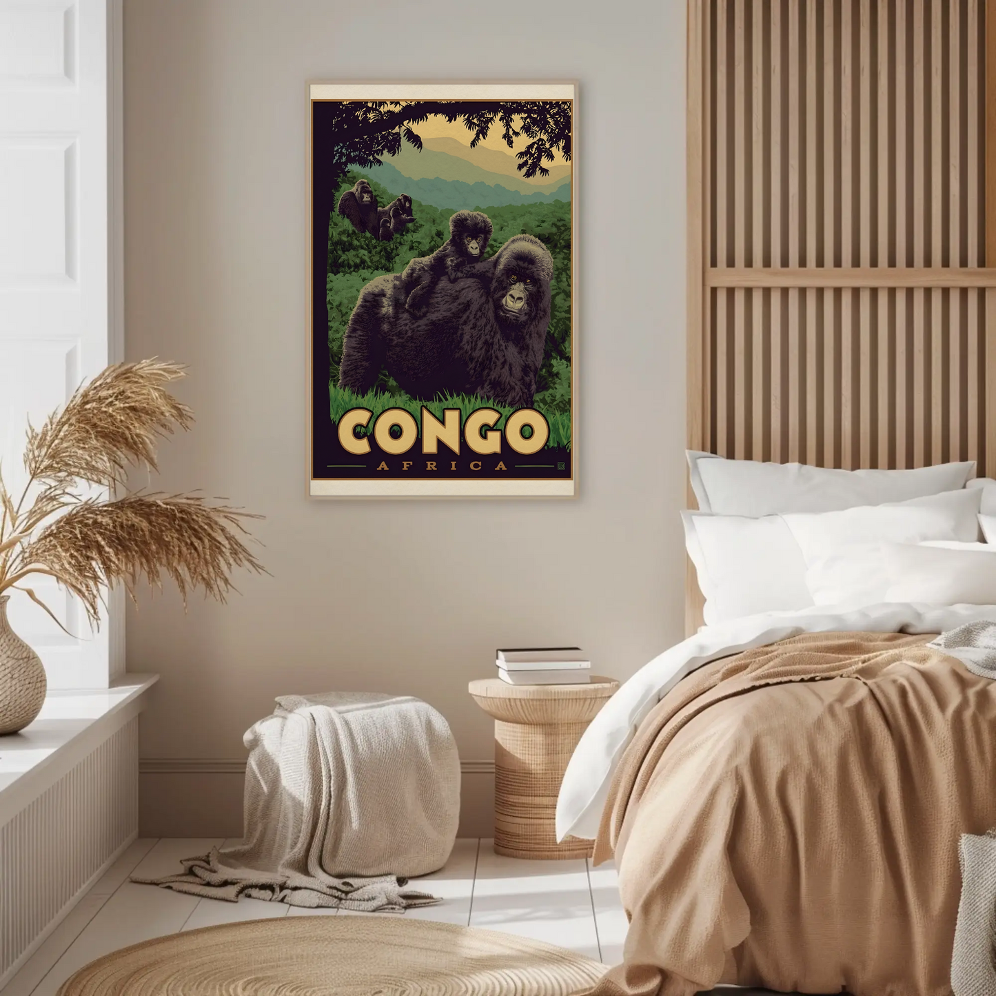 Congo Africa Vintage Poster