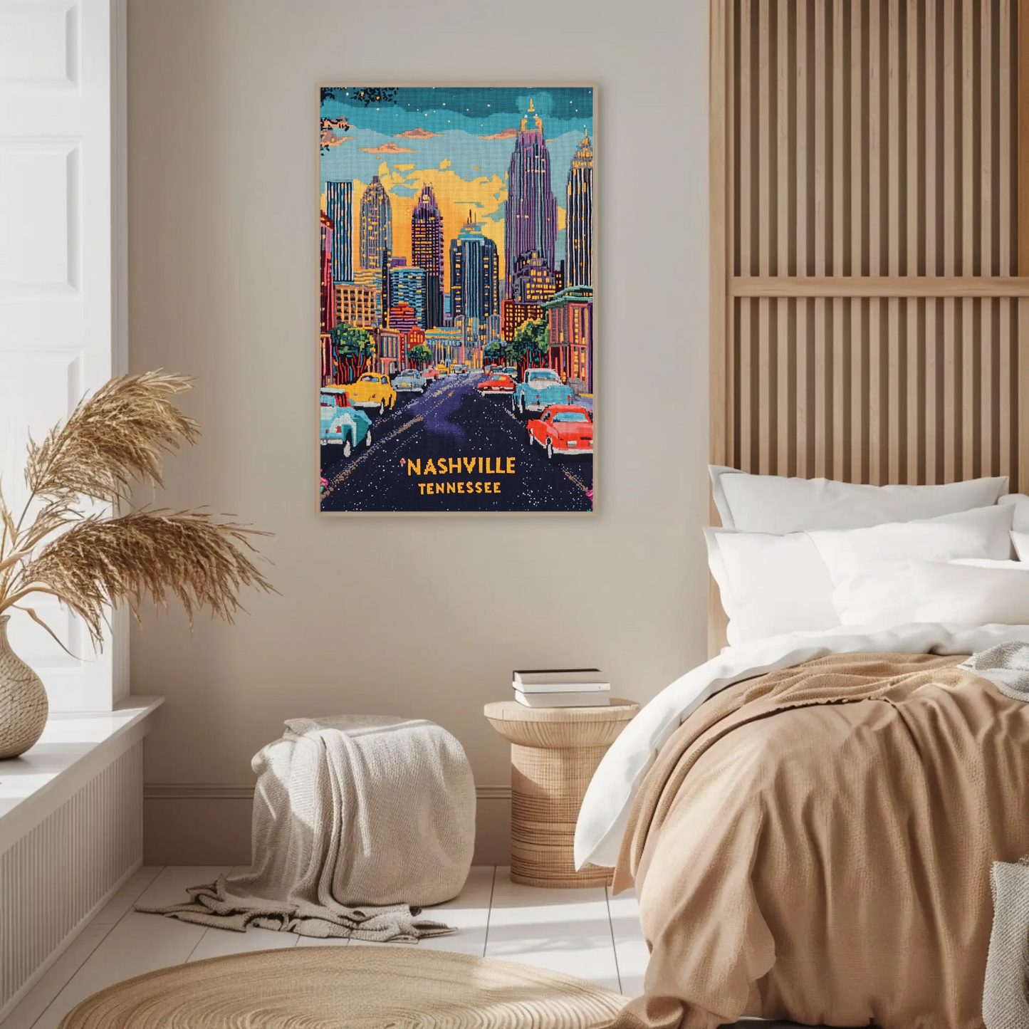 Nashville, Tennessee Vintage Travel Poster