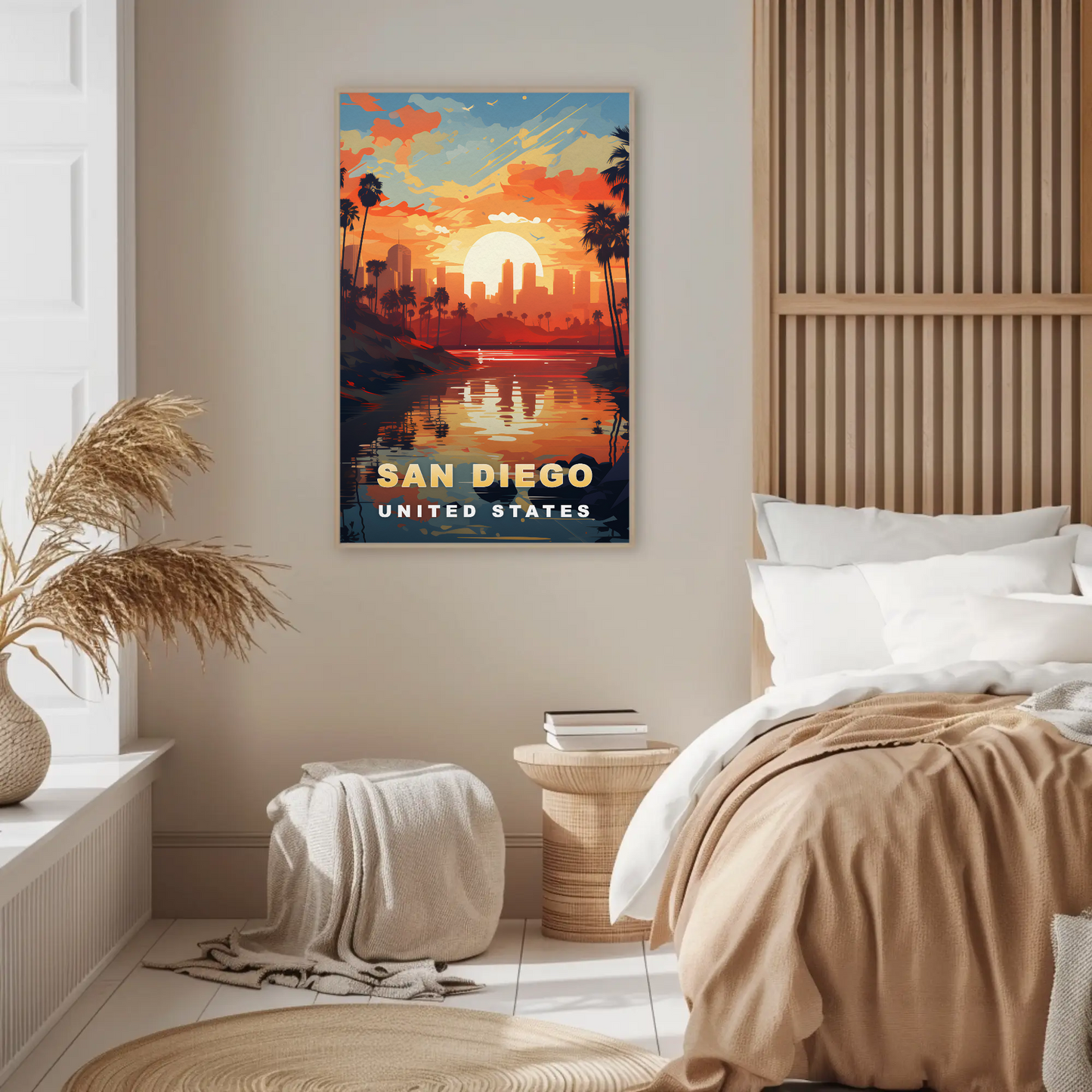San Diego Vintage Travel Poster