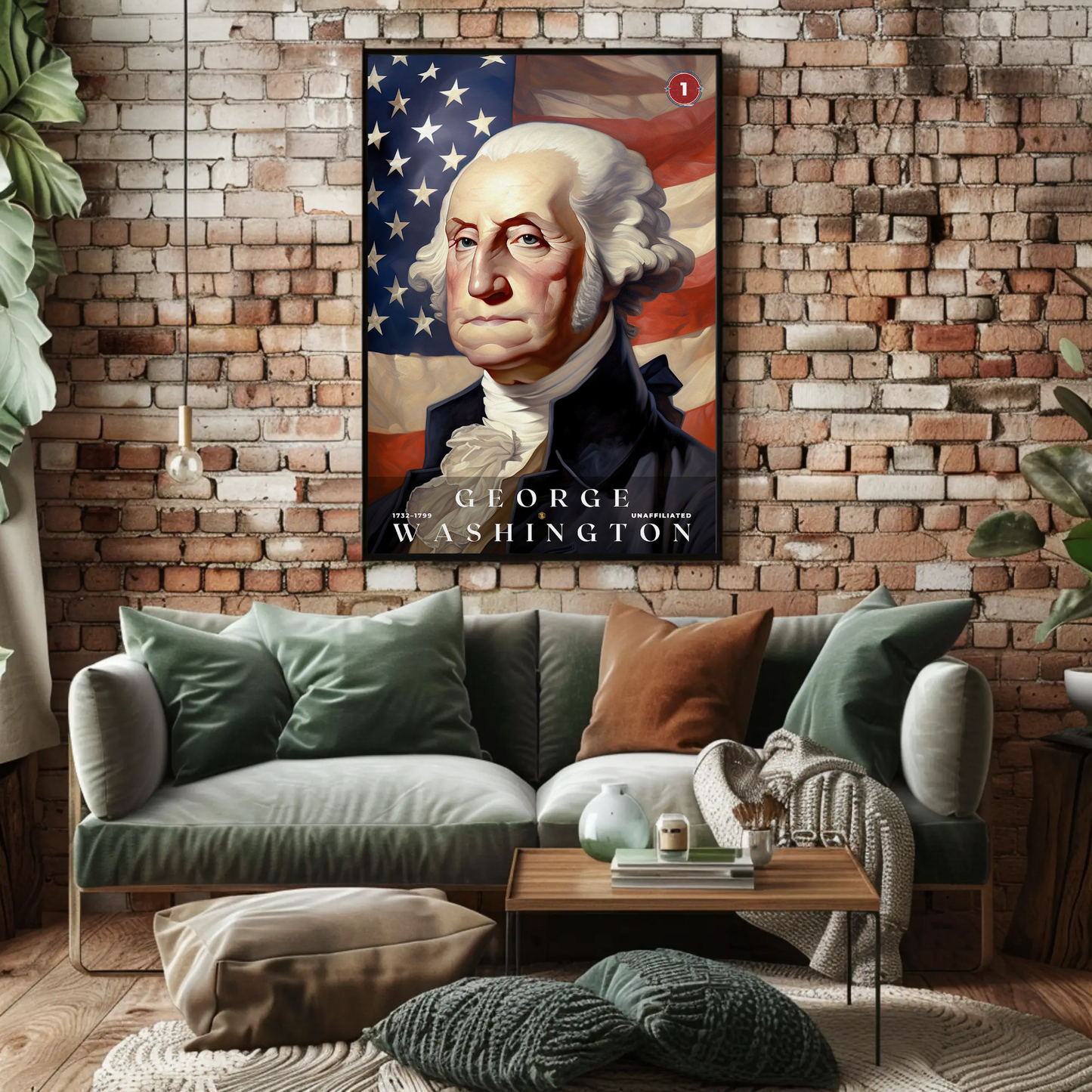 George Washington 1st President Of The United States Portrait