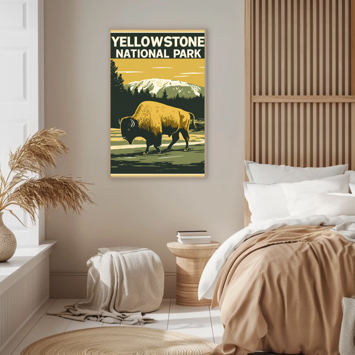 Yellowstone National Park Vintage Style Poster