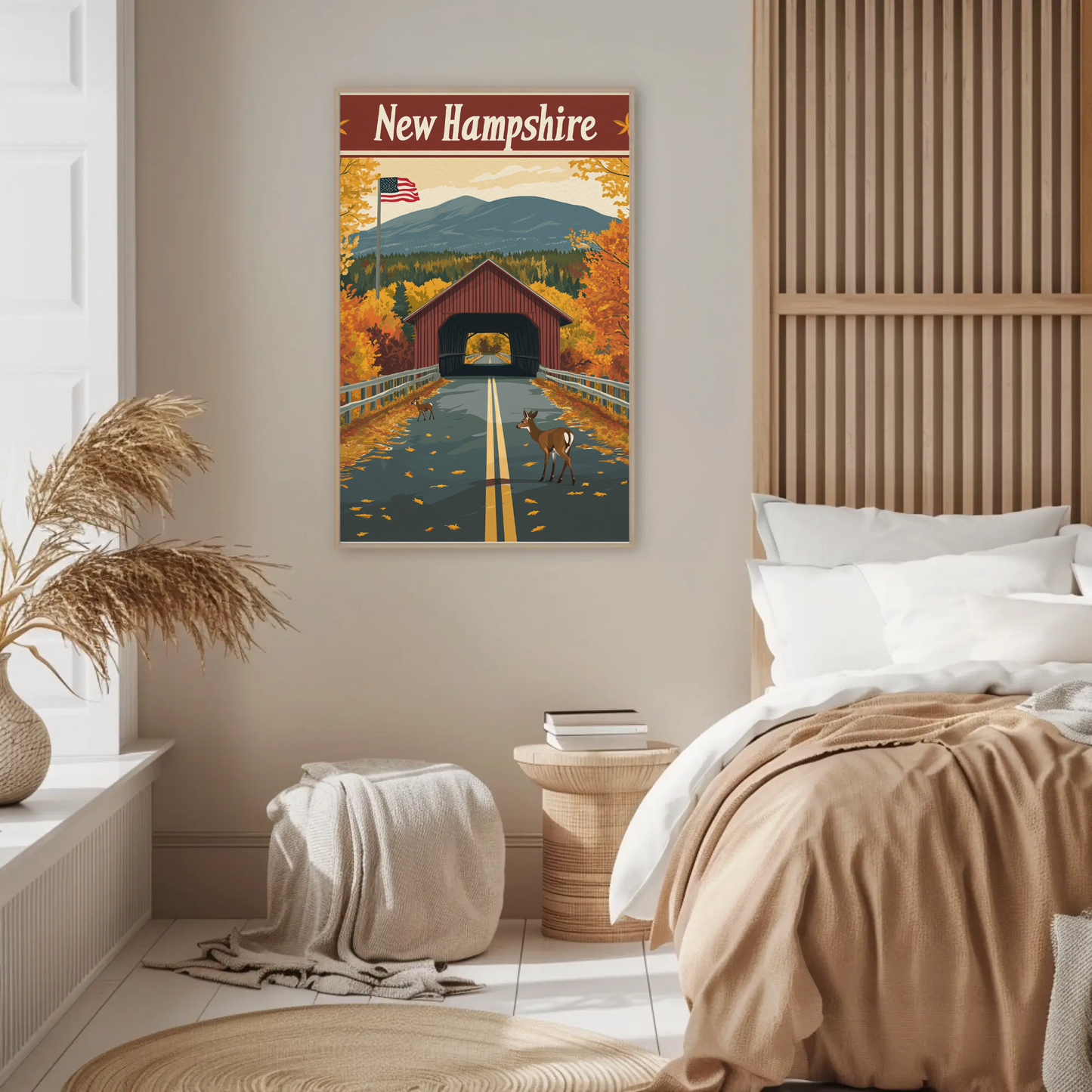 New Hampshire Vintage Poster
