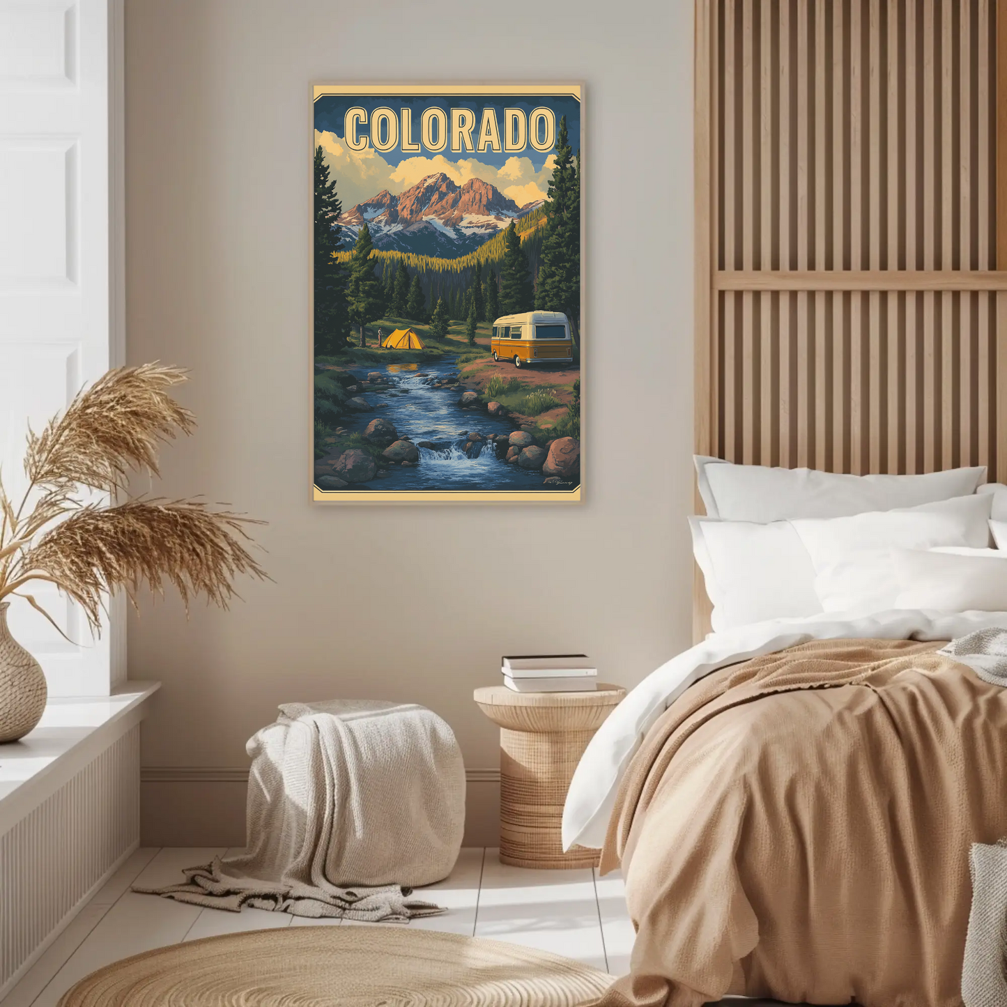 Colorado RV Adventure Vintage Travel Poster