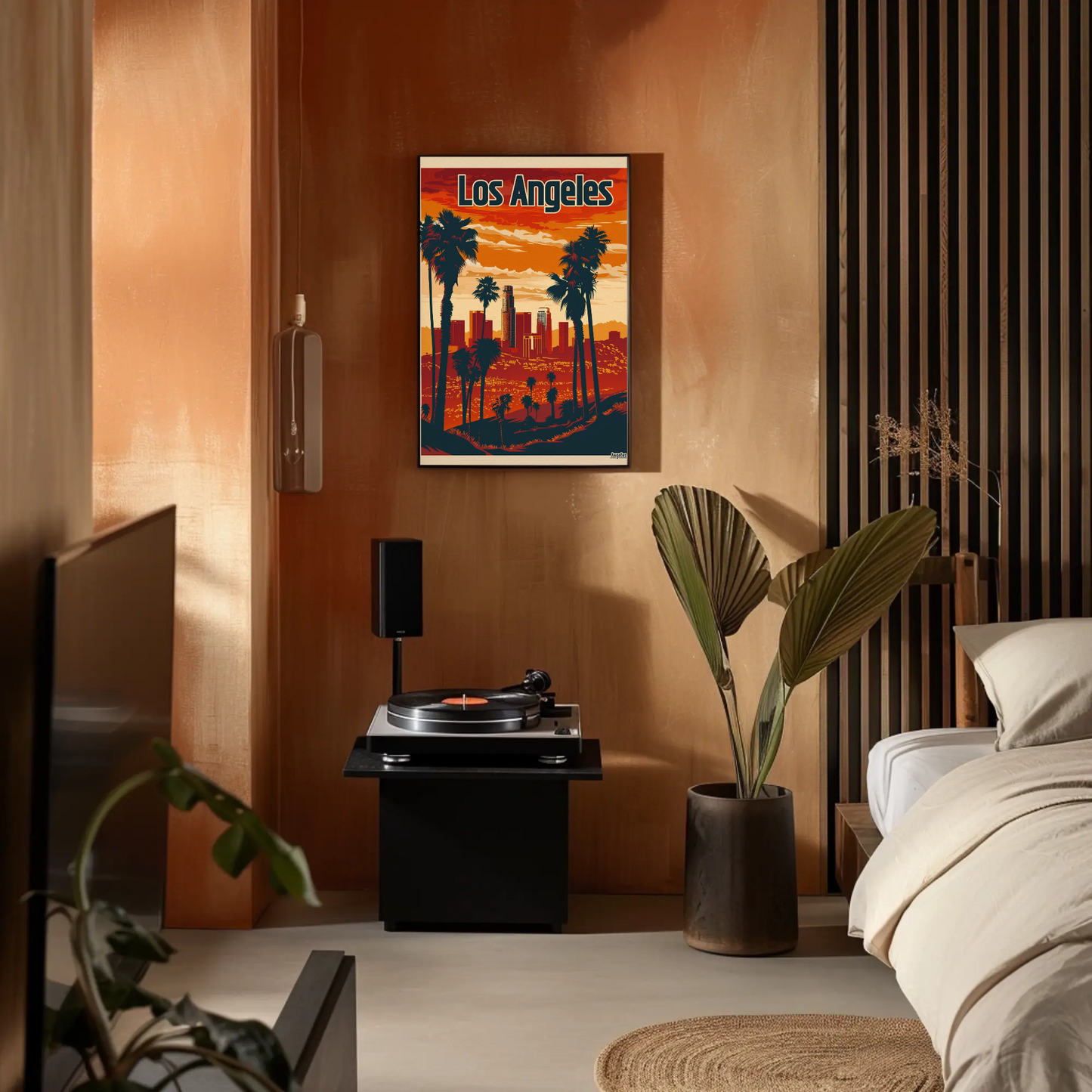 Los Angeles Sunset Vintage Poster
