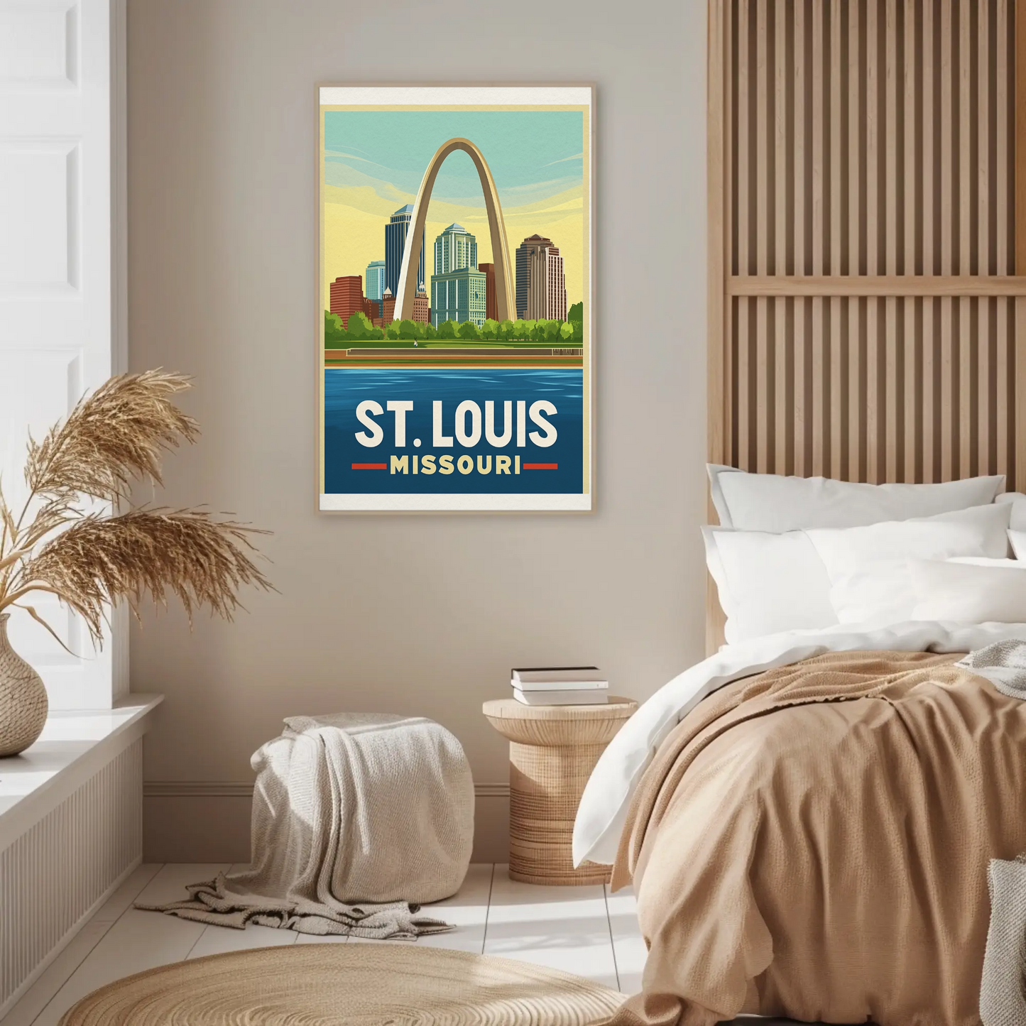 St. Louis Missouri Vintage Poster - Gateway Arch