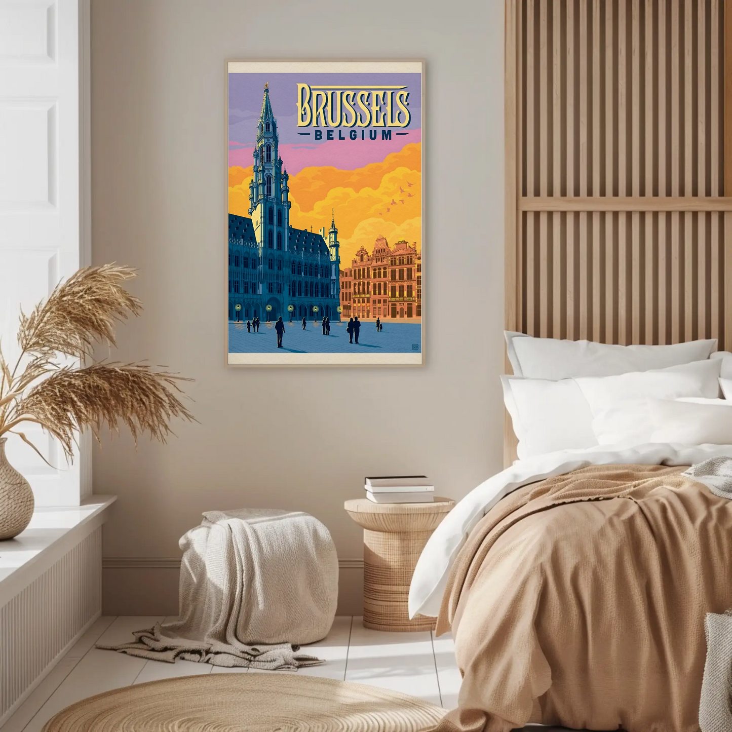 Vintage Poster Brussels Belgium