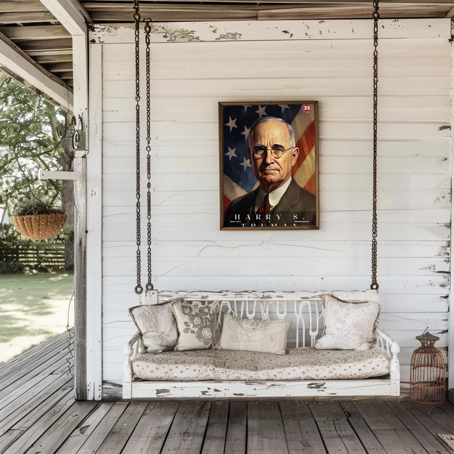 Harry Truman 33rd President Of The United States Portrait