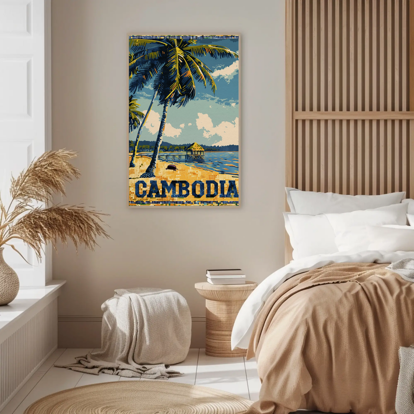 Cambodia Vintage Poster