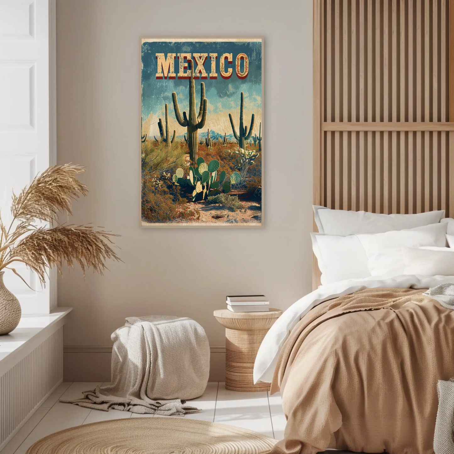 Mexico Desert Vintage Poster