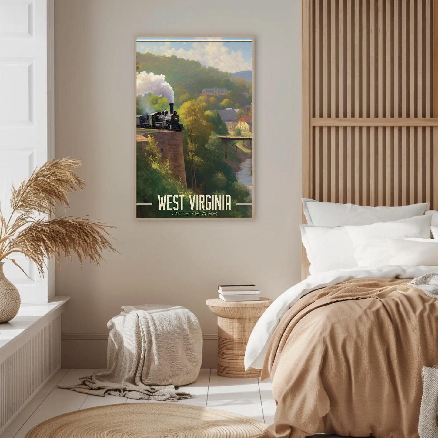 West Virginia United States Vintage Poster