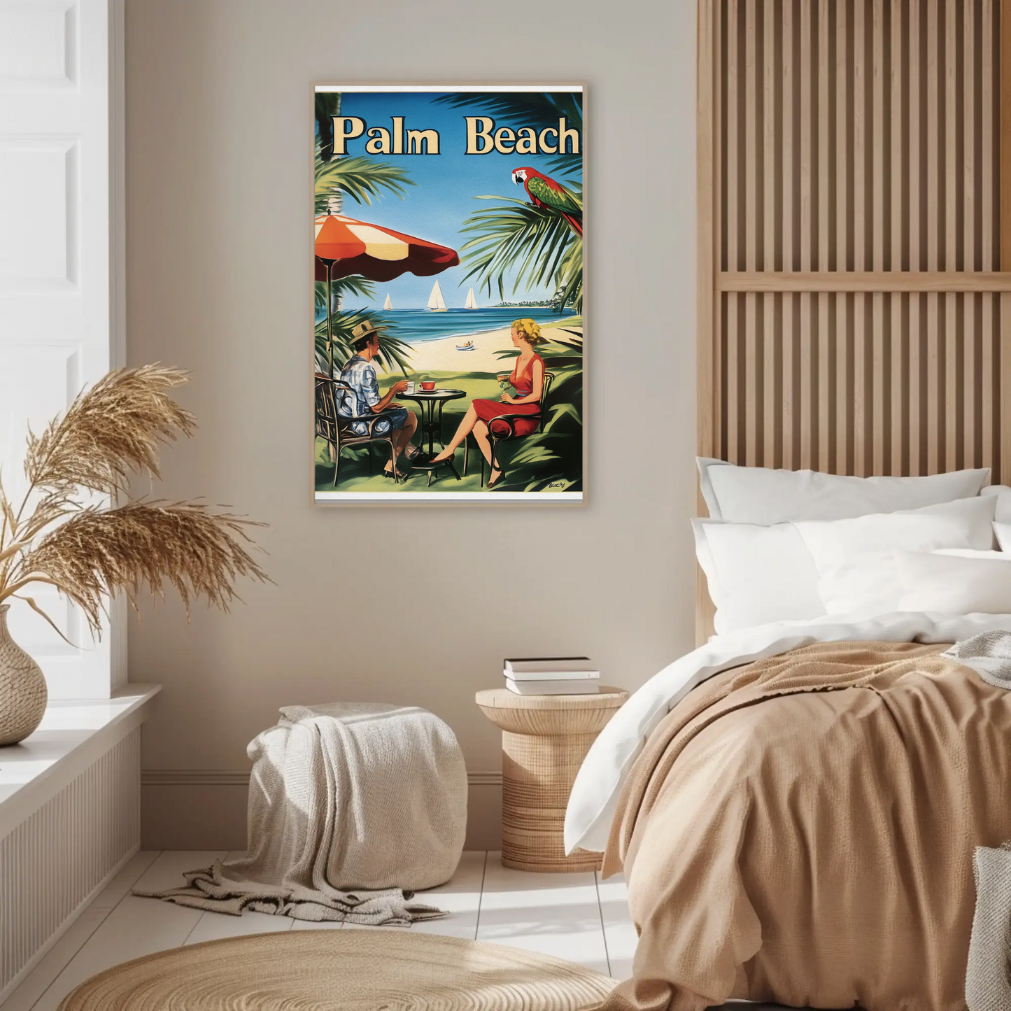 Palm Beach Vintage Poster Beach Tea