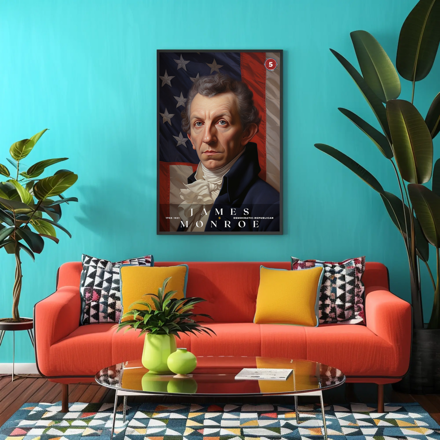 James Monroe 5th President Of The United States Portrait