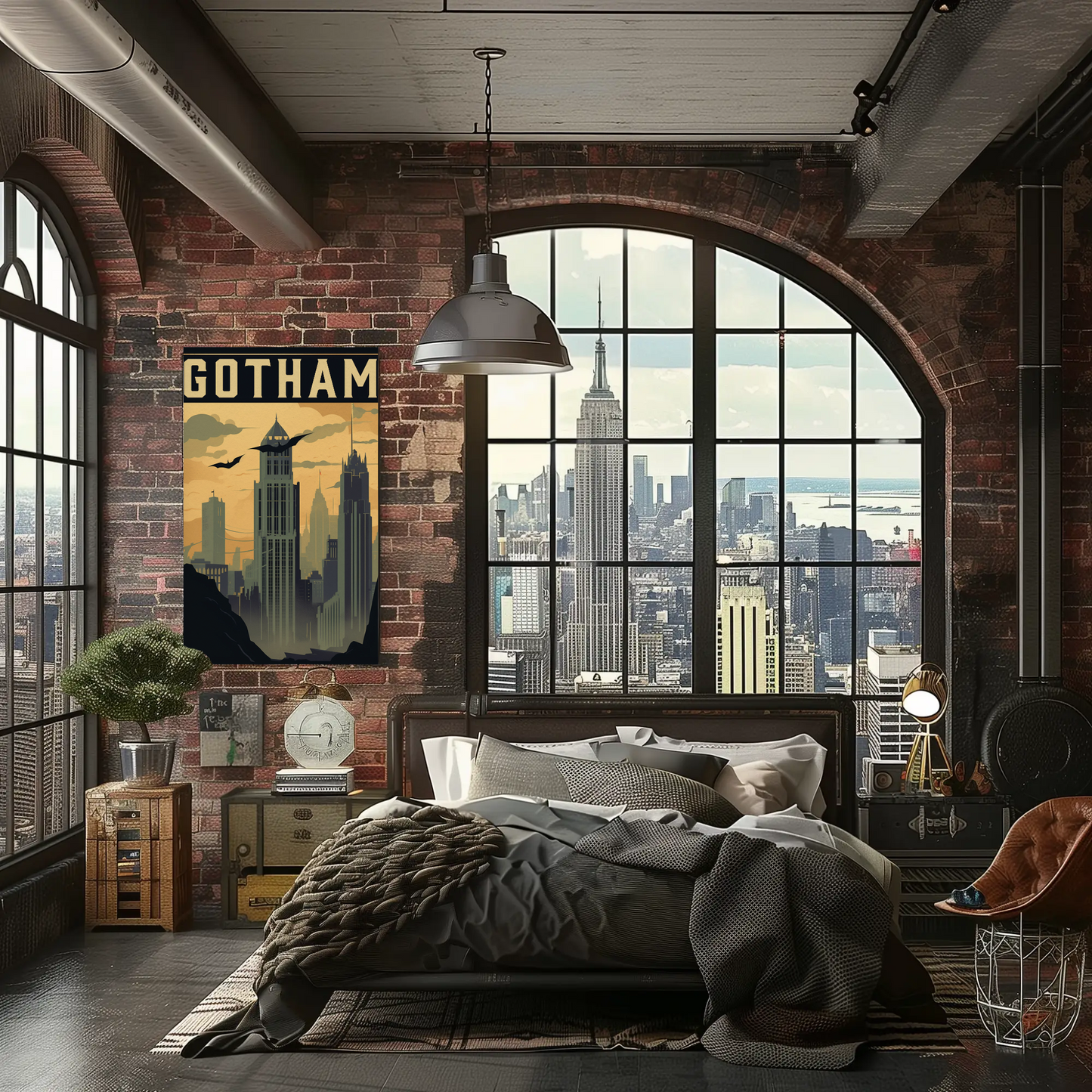 Gotham Vintage Travel Poster