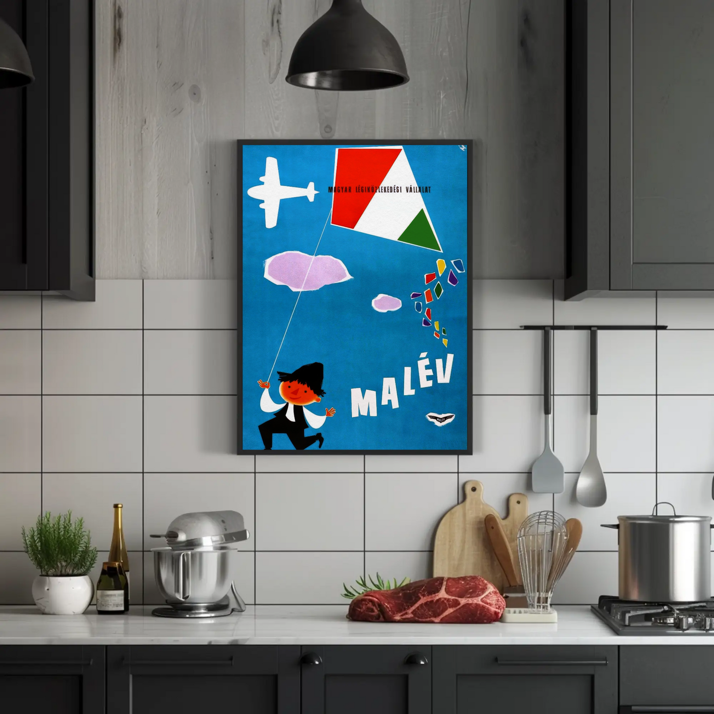 Hungarian Airlines Malev Poster