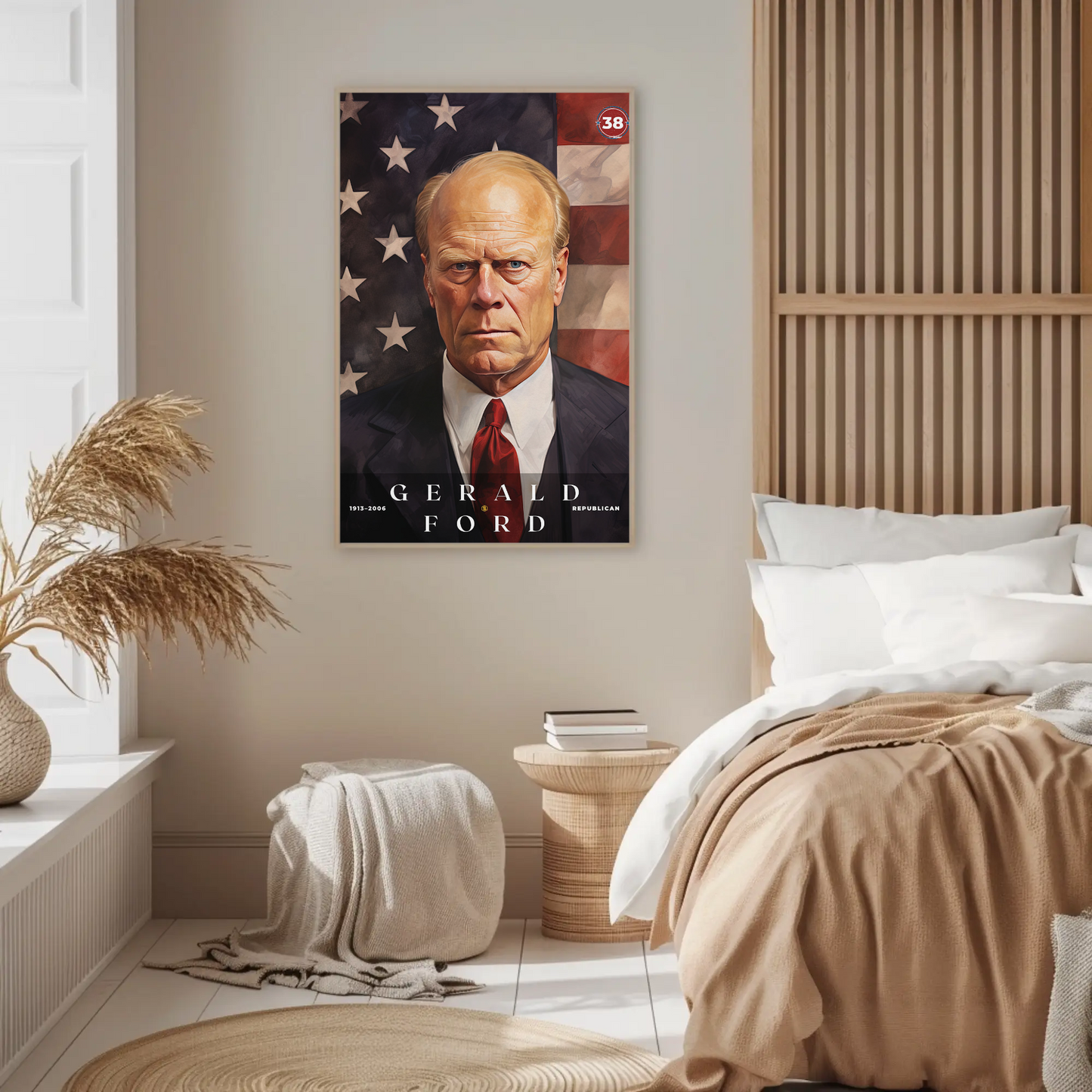 Gerald Ford 38th President Of The United States Portrait