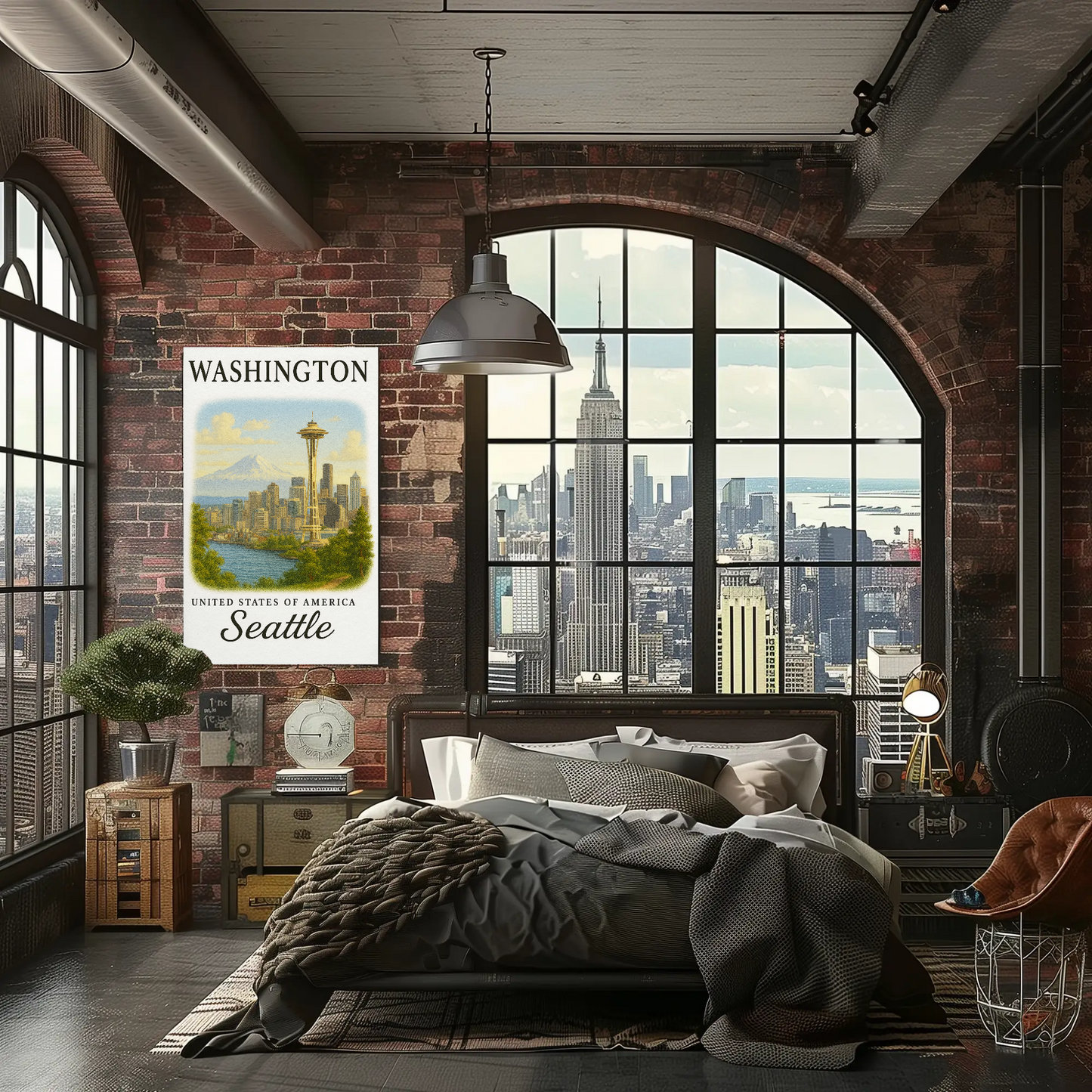 Washington, Seattle Signature Series Vintage Travel Poster