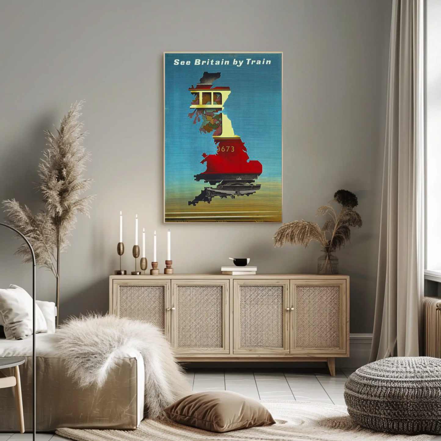 See Britain by Train - Vintage Travel Poster