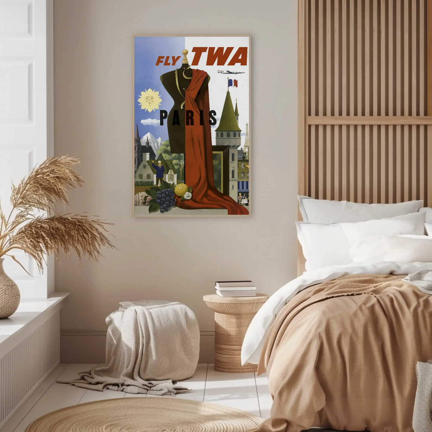 Fly TWA Paris Poster