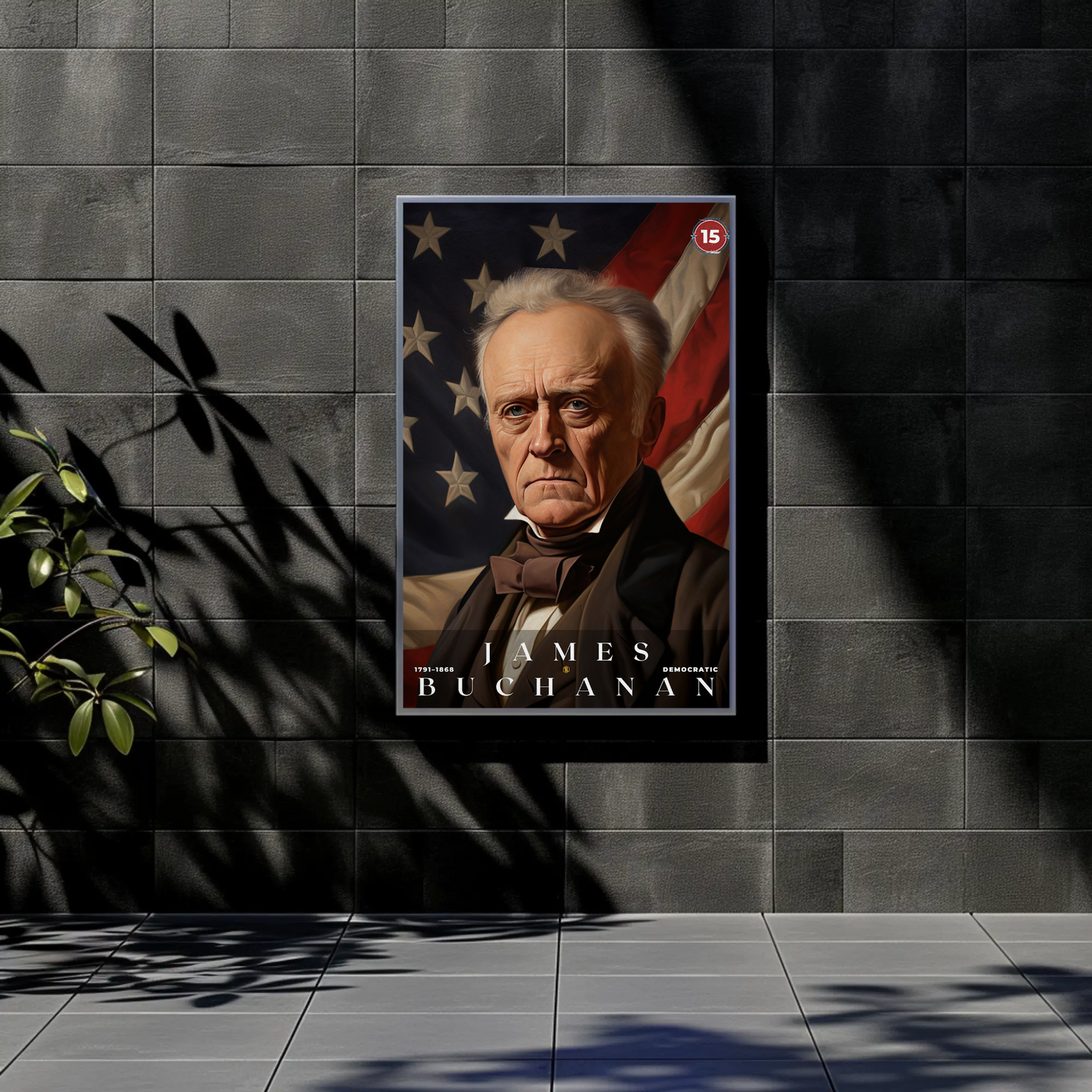 James Buchanan 15th President Of The United States Portrait