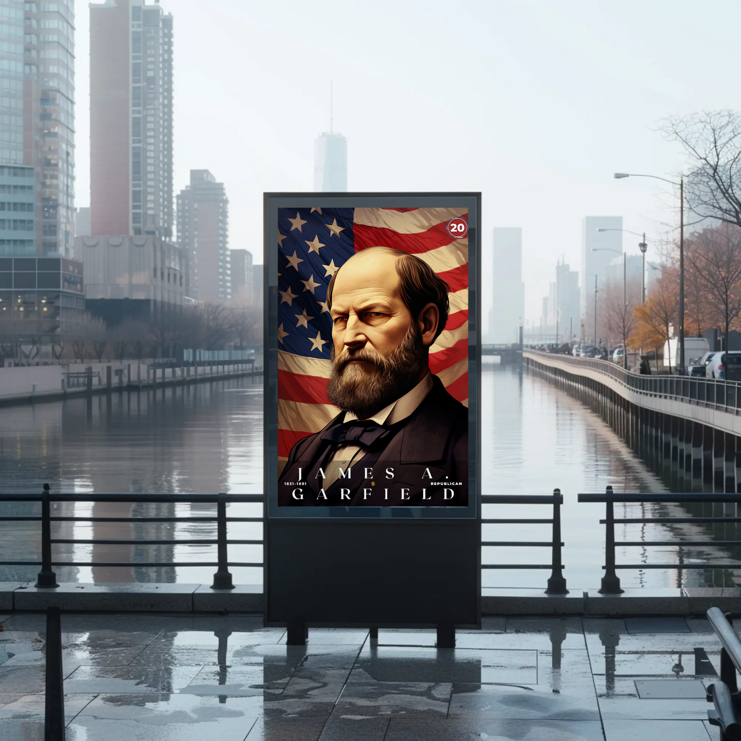 James Garfield 20th President Of The United States Portrait