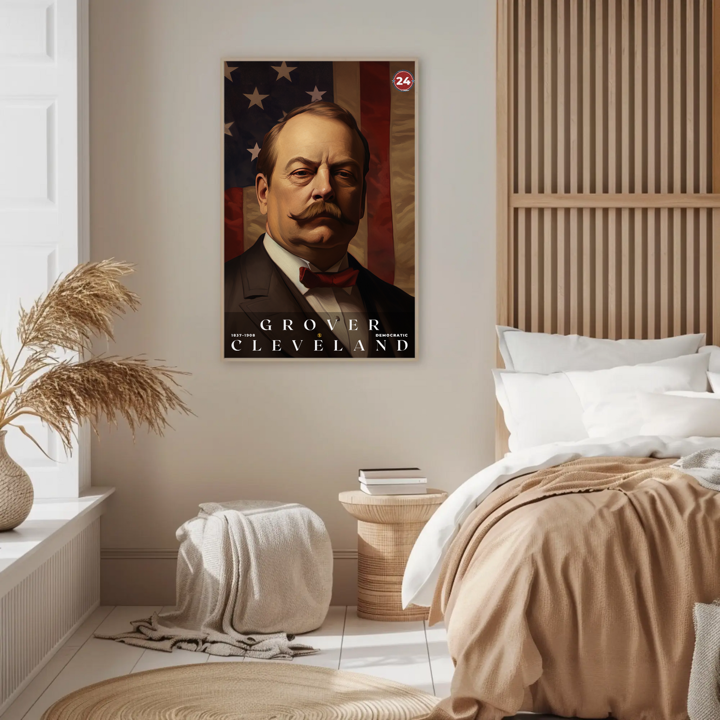 Grover Cleveland 24th President Of The United States Portrait