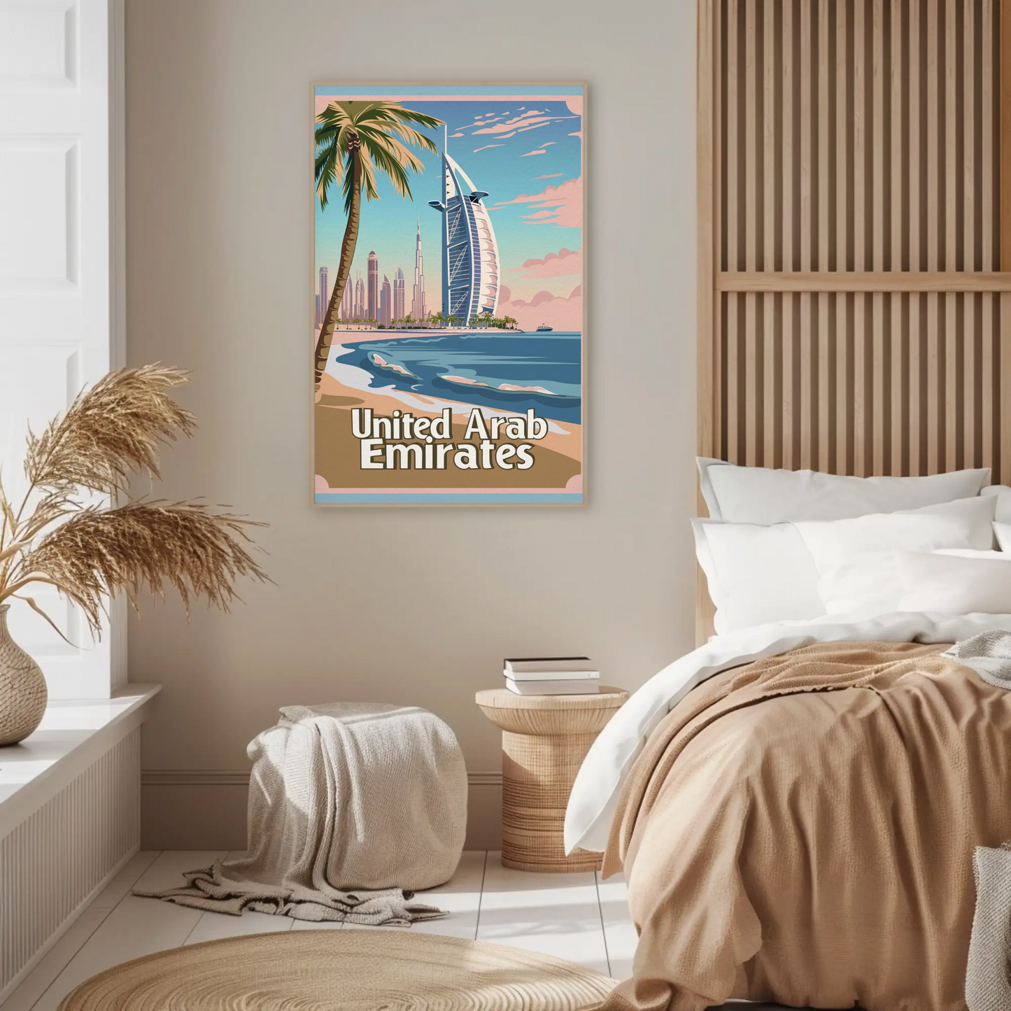 Dubai's Modern Skyline United Arab Emirates Poster